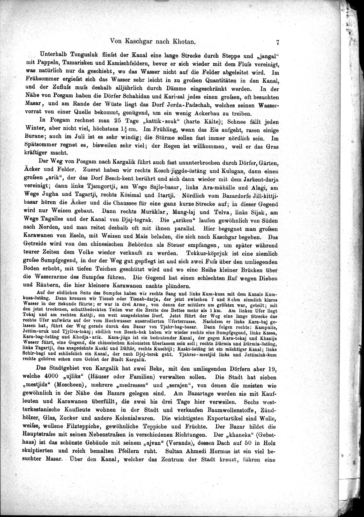 Die Geographische-Wissenschaftlichen Ergebnisse meiner Reisen in Zentralasien, 1894-1897 : vol.1 / Page 19 (Grayscale High Resolution Image)