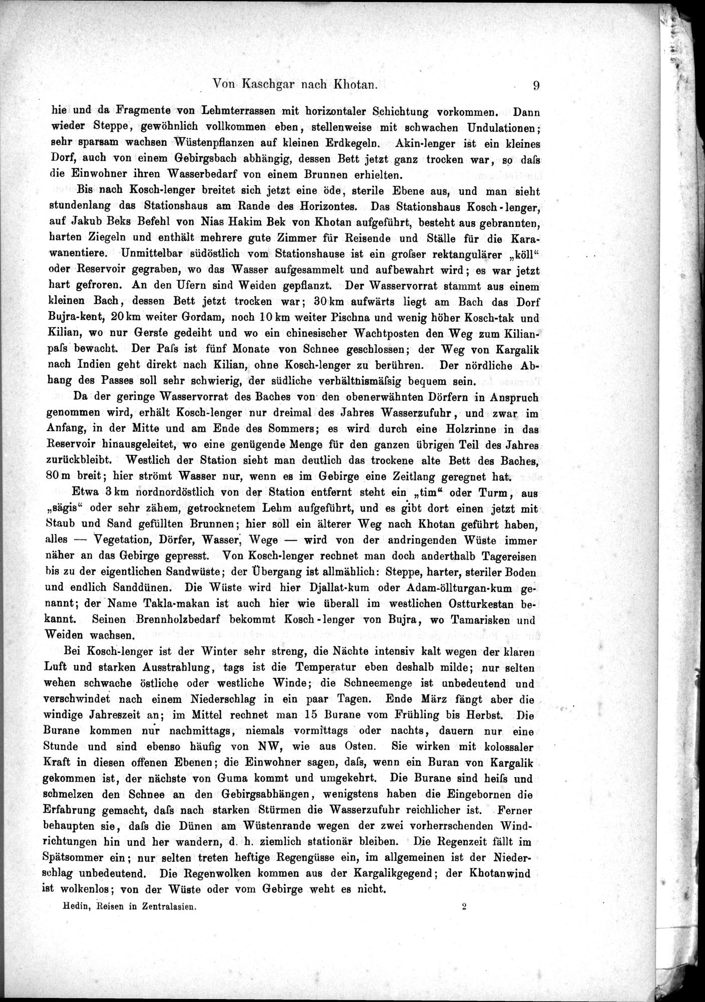 Die Geographische-Wissenschaftlichen Ergebnisse meiner Reisen in Zentralasien, 1894-1897 : vol.1 / Page 21 (Grayscale High Resolution Image)