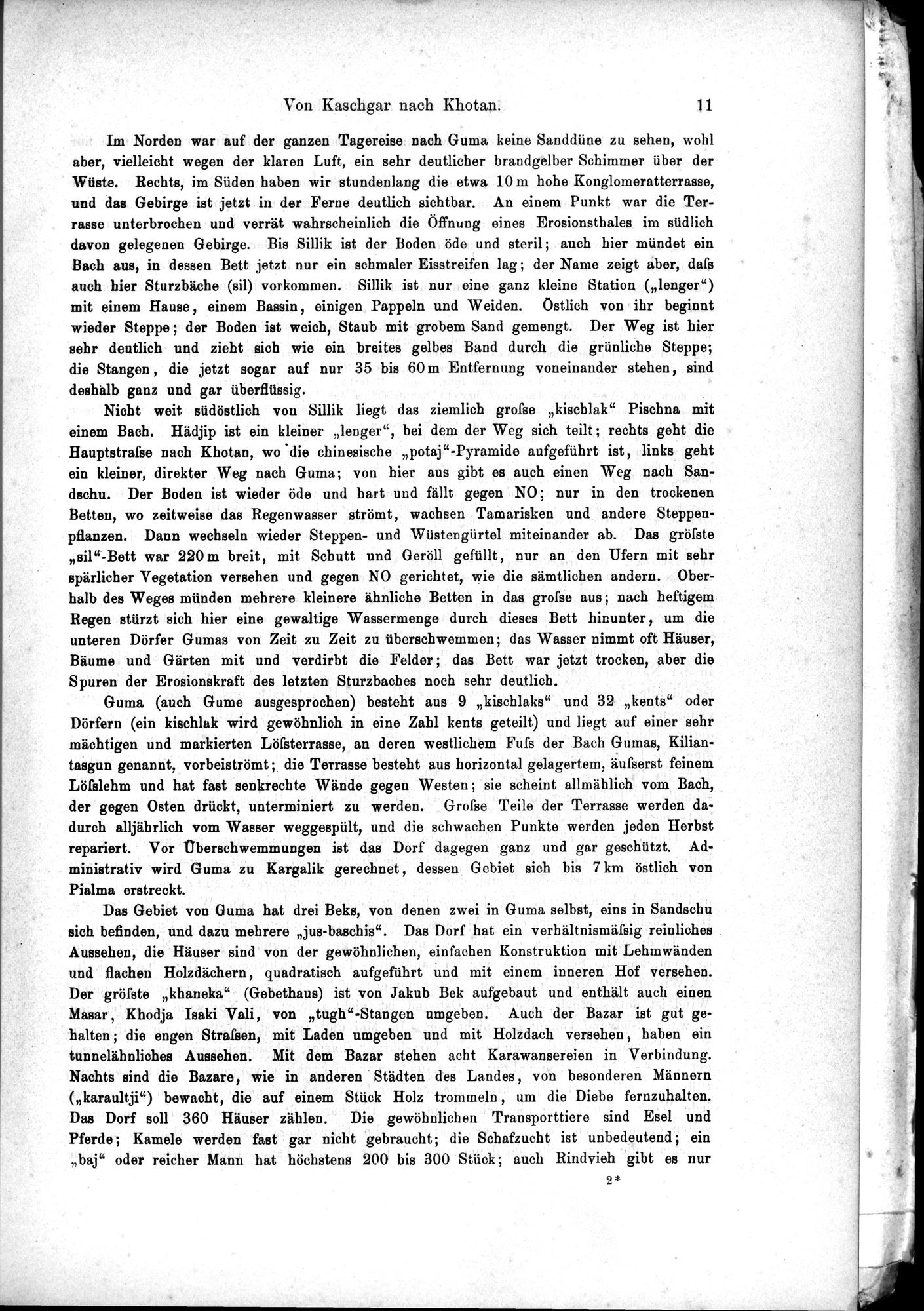 Die Geographische-Wissenschaftlichen Ergebnisse meiner Reisen in Zentralasien, 1894-1897 : vol.1 / Page 23 (Grayscale High Resolution Image)