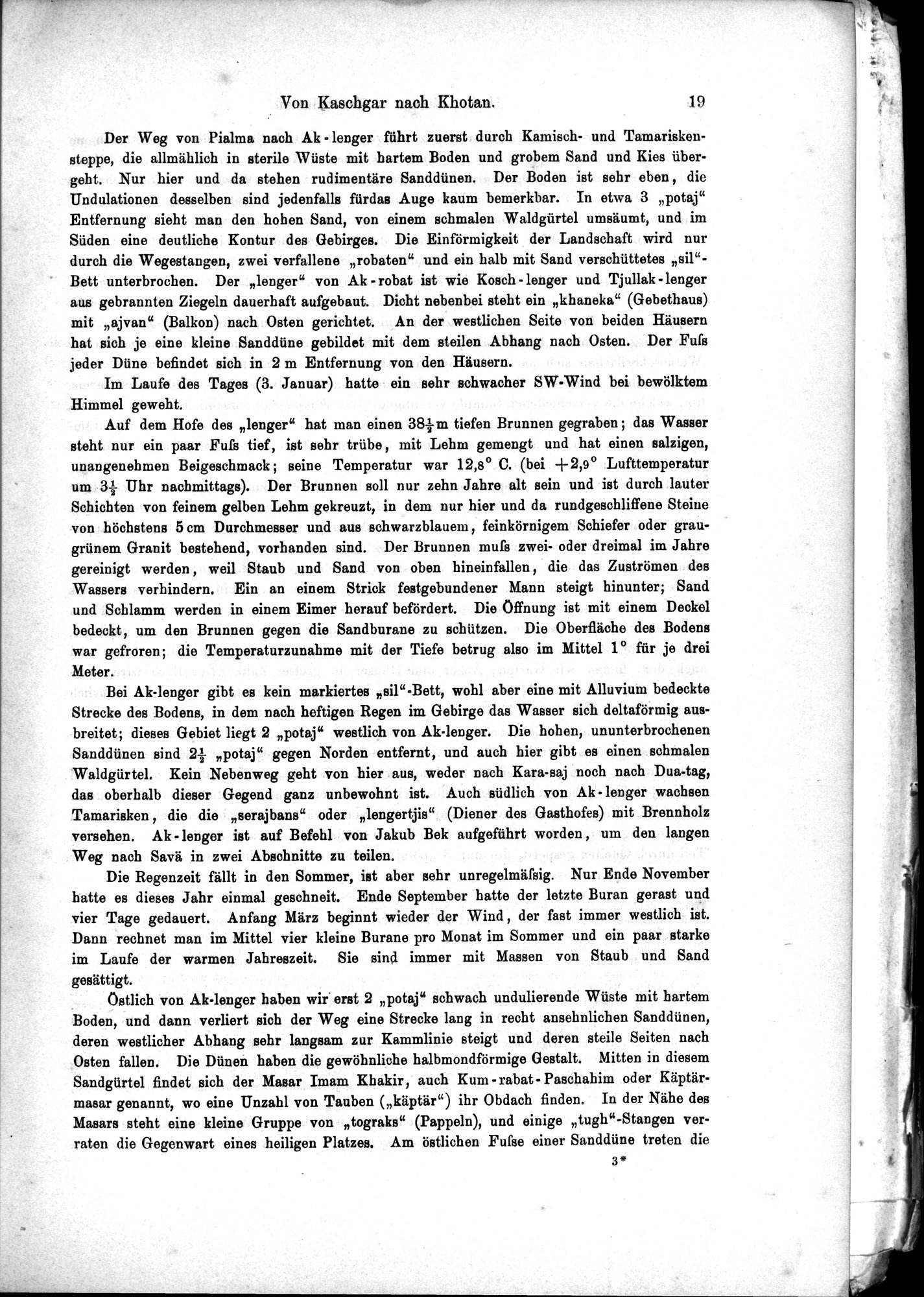 Die Geographische-Wissenschaftlichen Ergebnisse meiner Reisen in Zentralasien, 1894-1897 : vol.1 / 31 ページ（白黒高解像度画像）