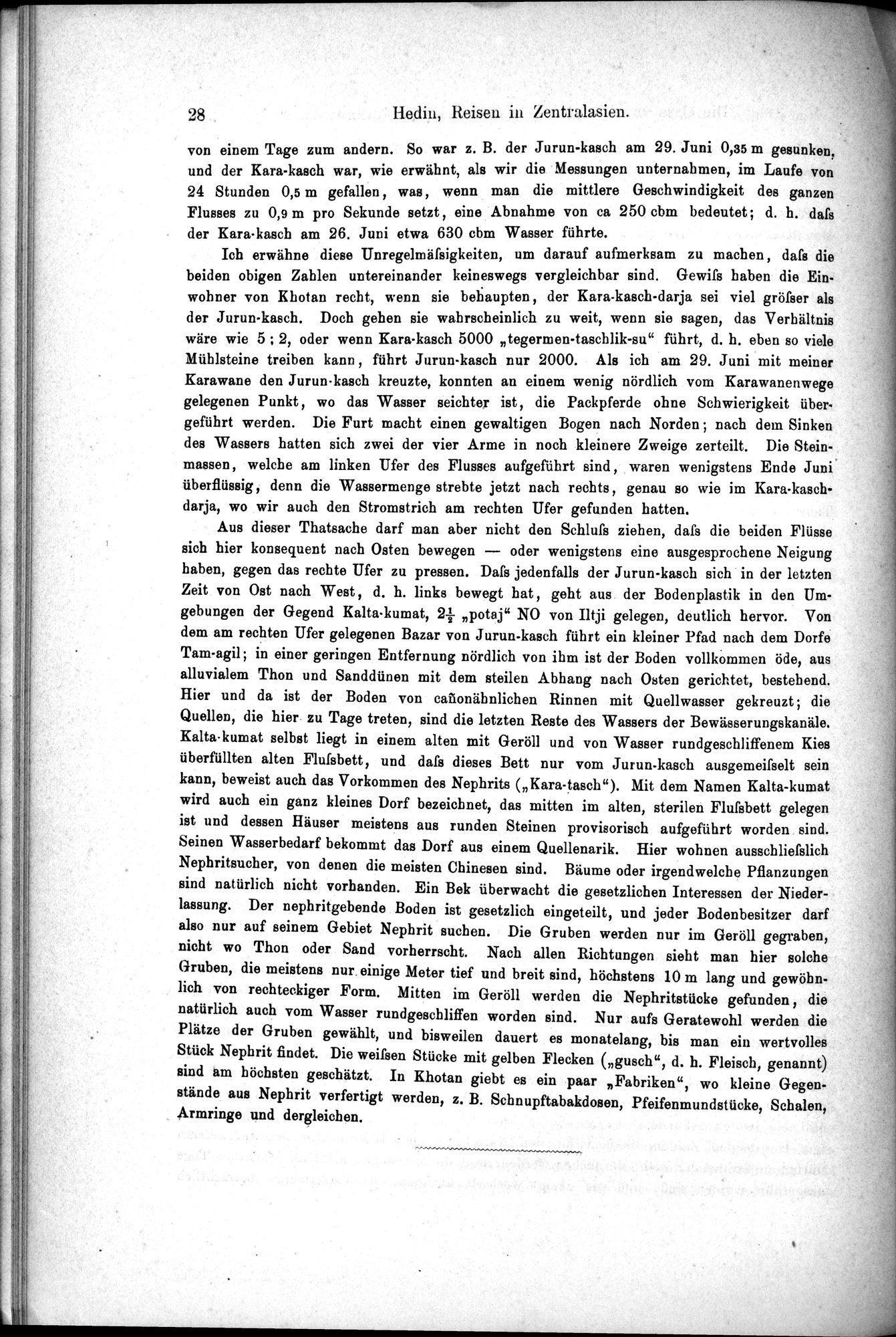 Die Geographische-Wissenschaftlichen Ergebnisse meiner Reisen in Zentralasien, 1894-1897 : vol.1 / Page 40 (Grayscale High Resolution Image)