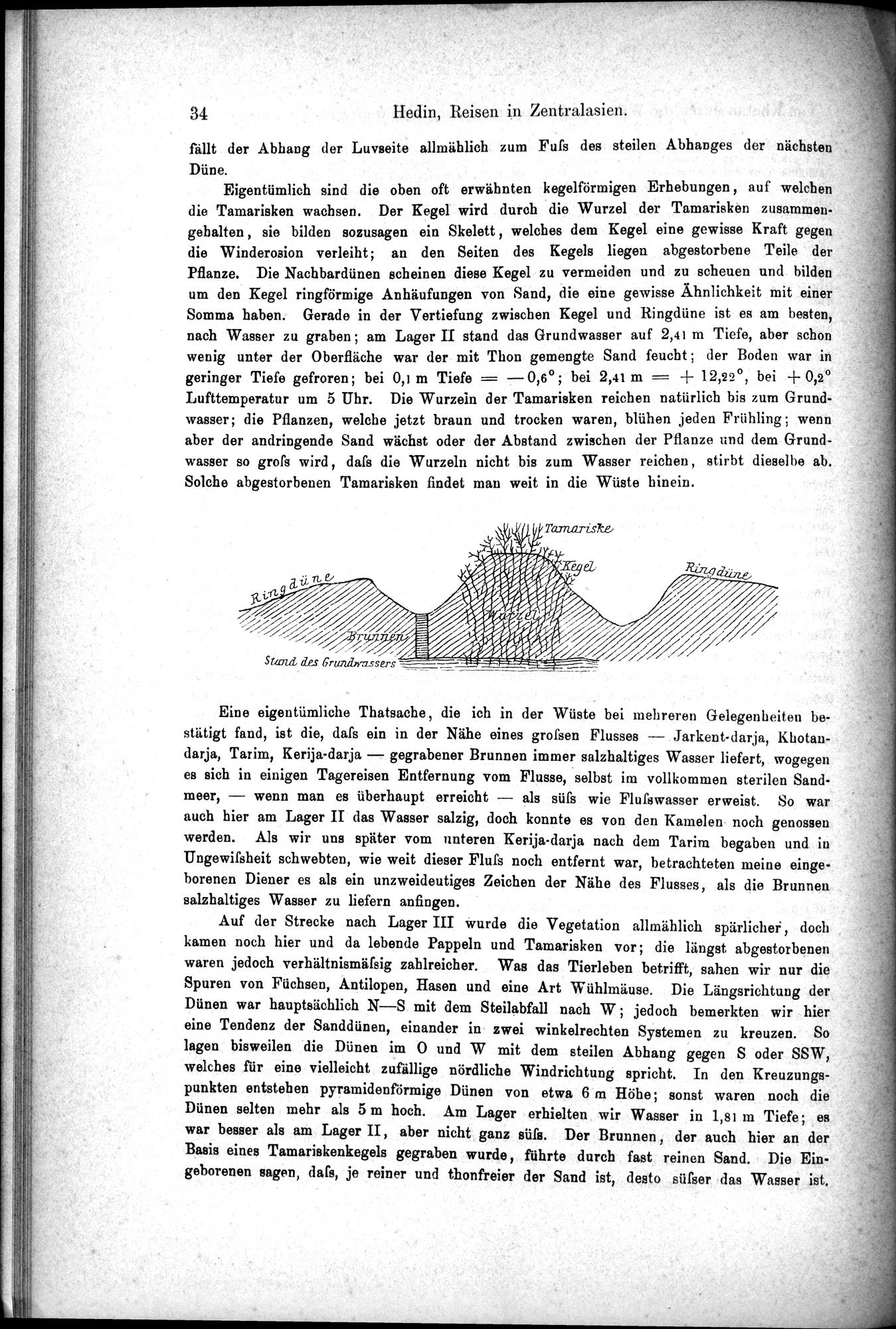 Die Geographische-Wissenschaftlichen Ergebnisse meiner Reisen in Zentralasien, 1894-1897 : vol.1 / Page 46 (Grayscale High Resolution Image)