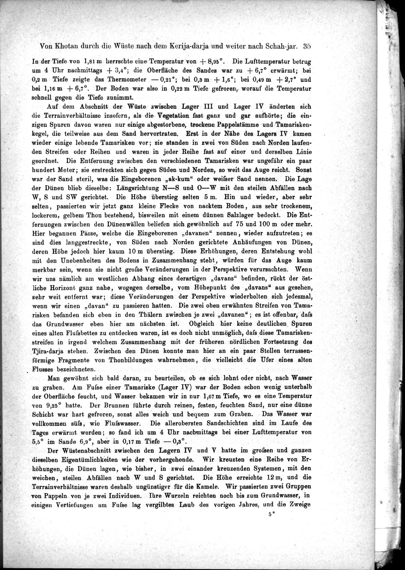 Die Geographische-Wissenschaftlichen Ergebnisse meiner Reisen in Zentralasien, 1894-1897 : vol.1 / Page 47 (Grayscale High Resolution Image)