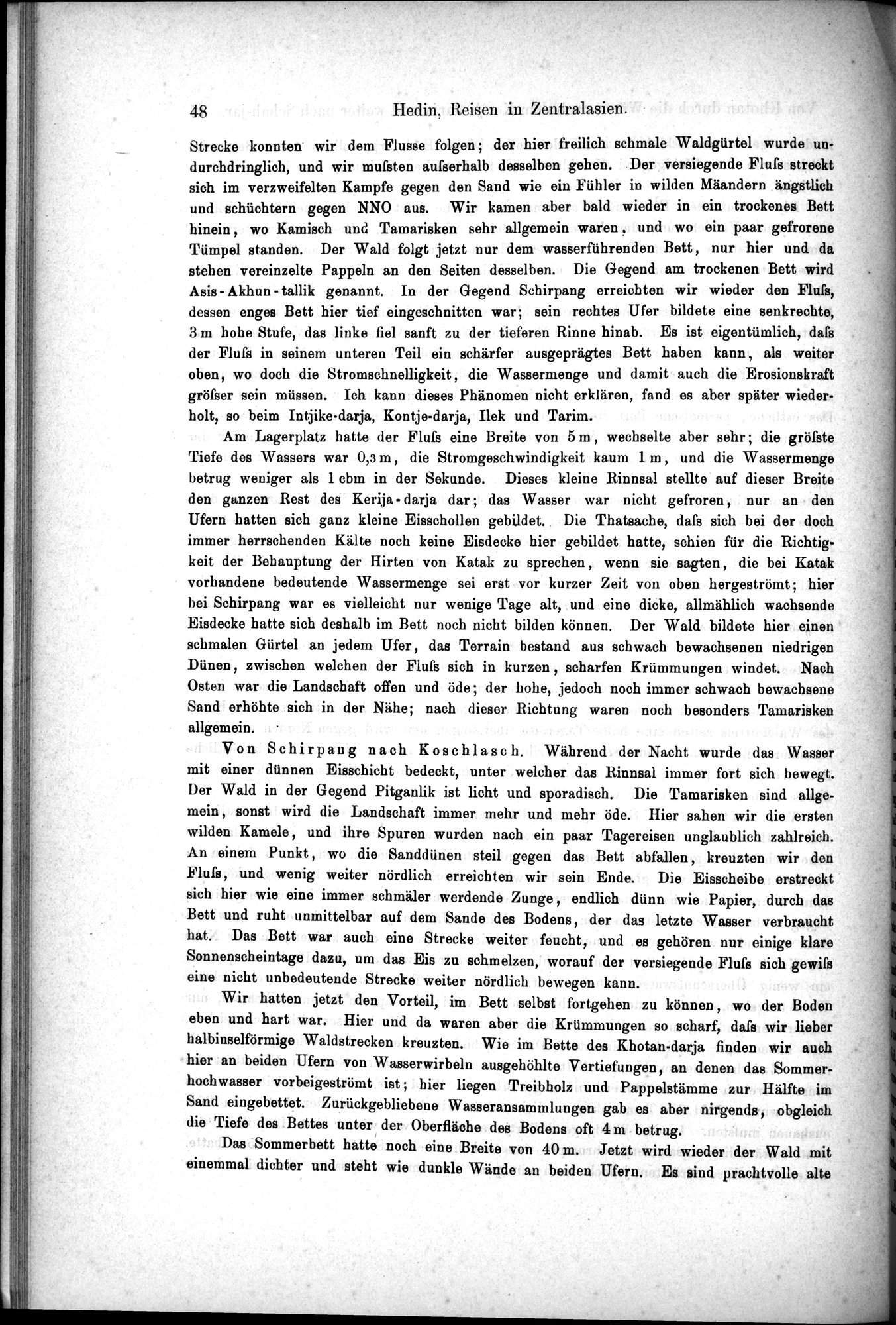 Die Geographische-Wissenschaftlichen Ergebnisse meiner Reisen in Zentralasien, 1894-1897 : vol.1 / Page 60 (Grayscale High Resolution Image)