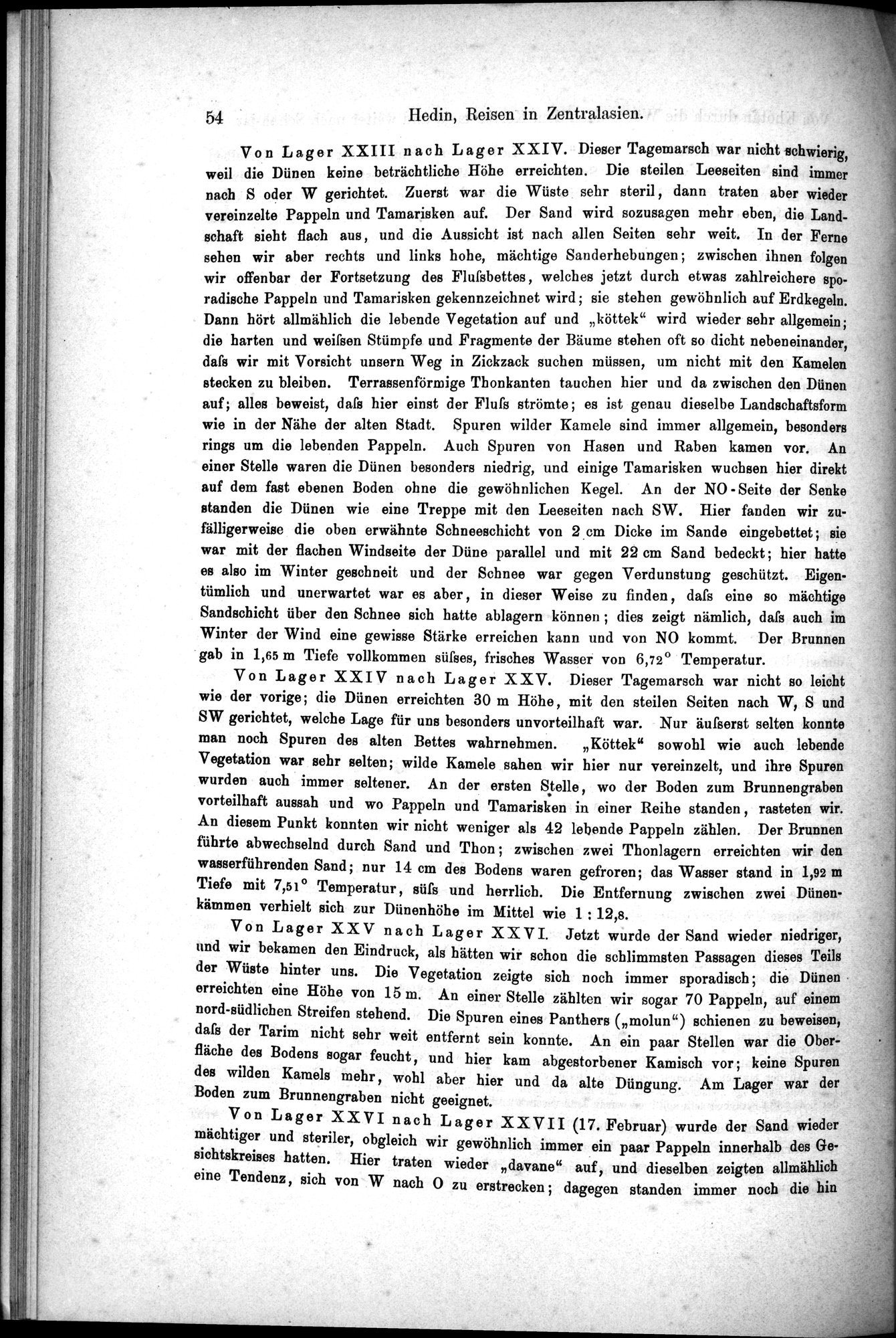 Die Geographische-Wissenschaftlichen Ergebnisse meiner Reisen in Zentralasien, 1894-1897 : vol.1 / Page 66 (Grayscale High Resolution Image)