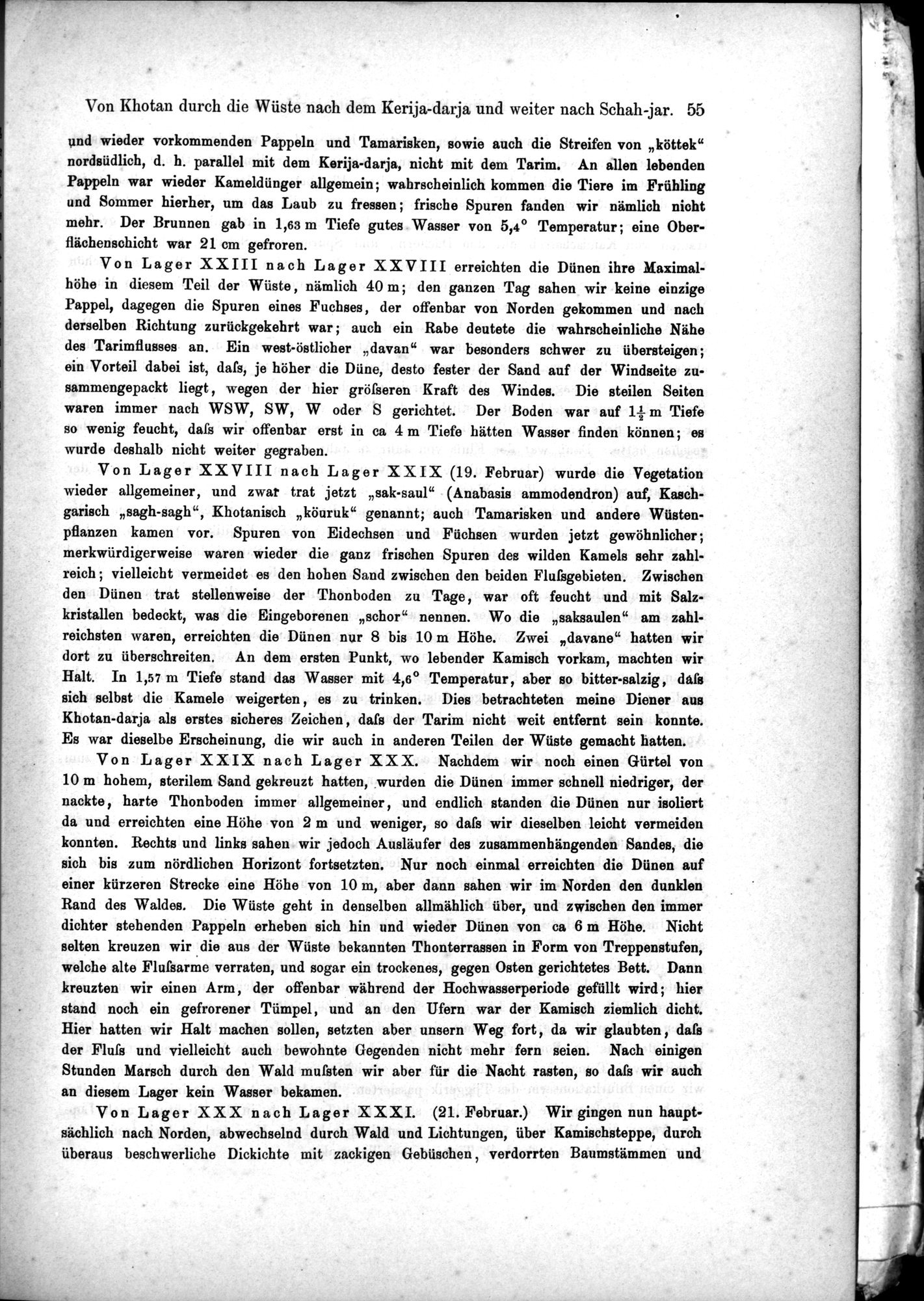 Die Geographische-Wissenschaftlichen Ergebnisse meiner Reisen in Zentralasien, 1894-1897 : vol.1 / Page 67 (Grayscale High Resolution Image)