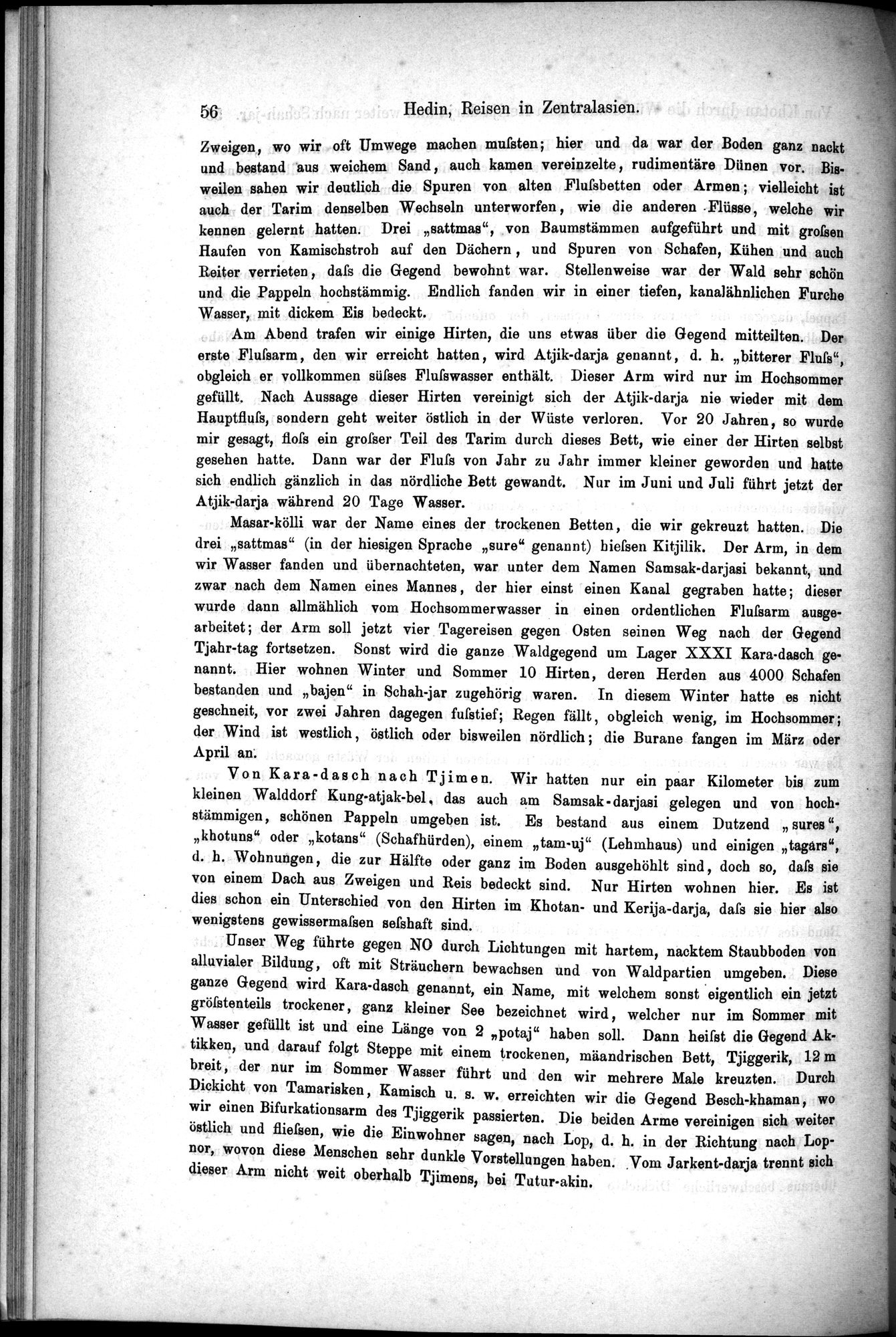 Die Geographische-Wissenschaftlichen Ergebnisse meiner Reisen in Zentralasien, 1894-1897 : vol.1 / Page 68 (Grayscale High Resolution Image)