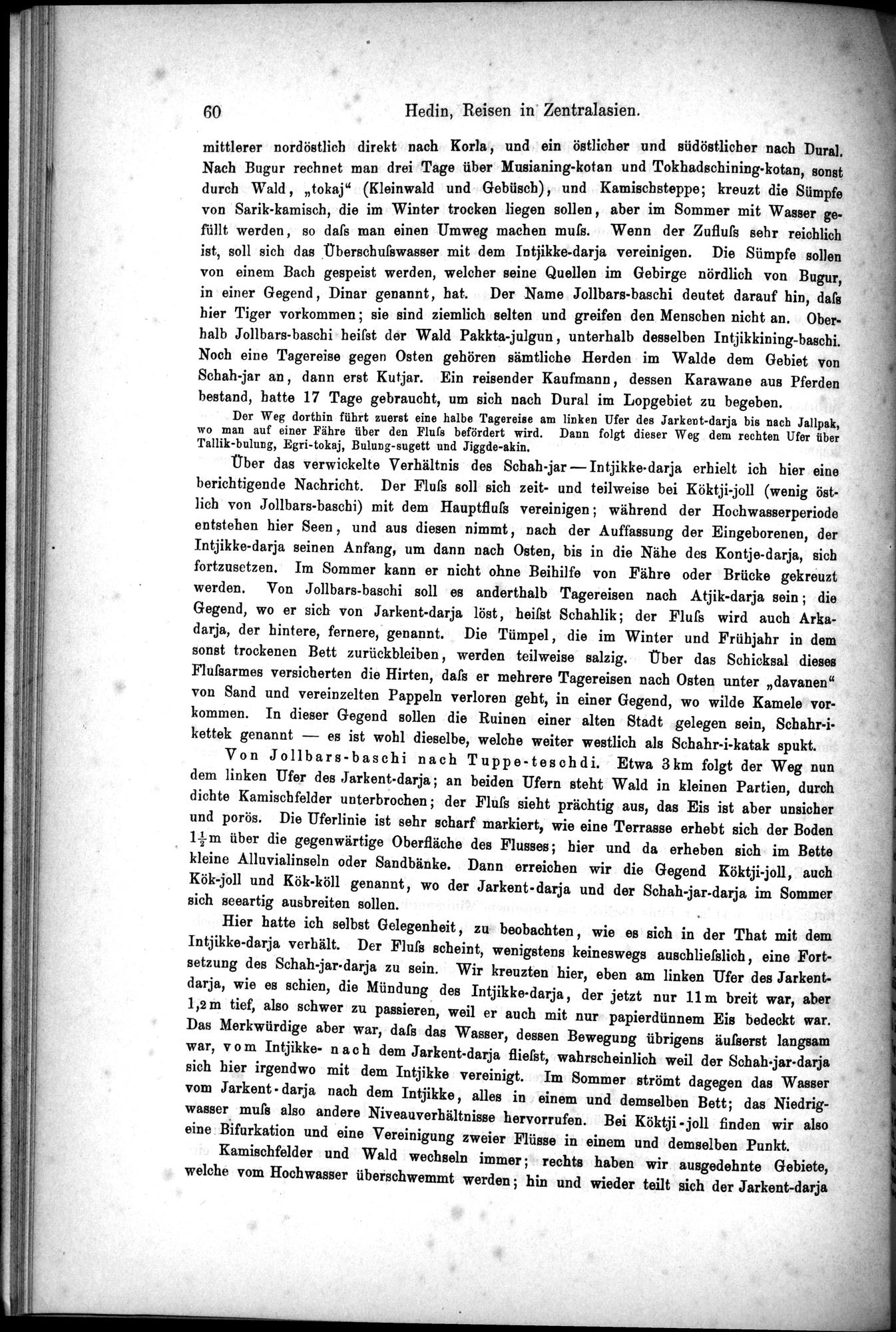 Die Geographische-Wissenschaftlichen Ergebnisse meiner Reisen in Zentralasien, 1894-1897 : vol.1 / Page 72 (Grayscale High Resolution Image)
