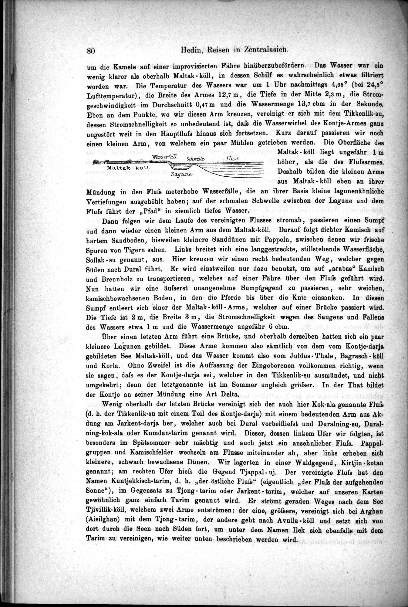 Die Geographische-Wissenschaftlichen Ergebnisse meiner Reisen in Zentralasien, 1894-1897 : vol.1 / Page 92 (Grayscale High Resolution Image)