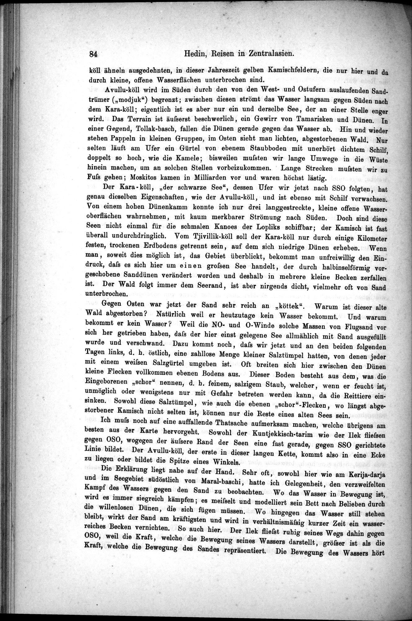 Die Geographische-Wissenschaftlichen Ergebnisse meiner Reisen in Zentralasien, 1894-1897 : vol.1 / 96 ページ（白黒高解像度画像）