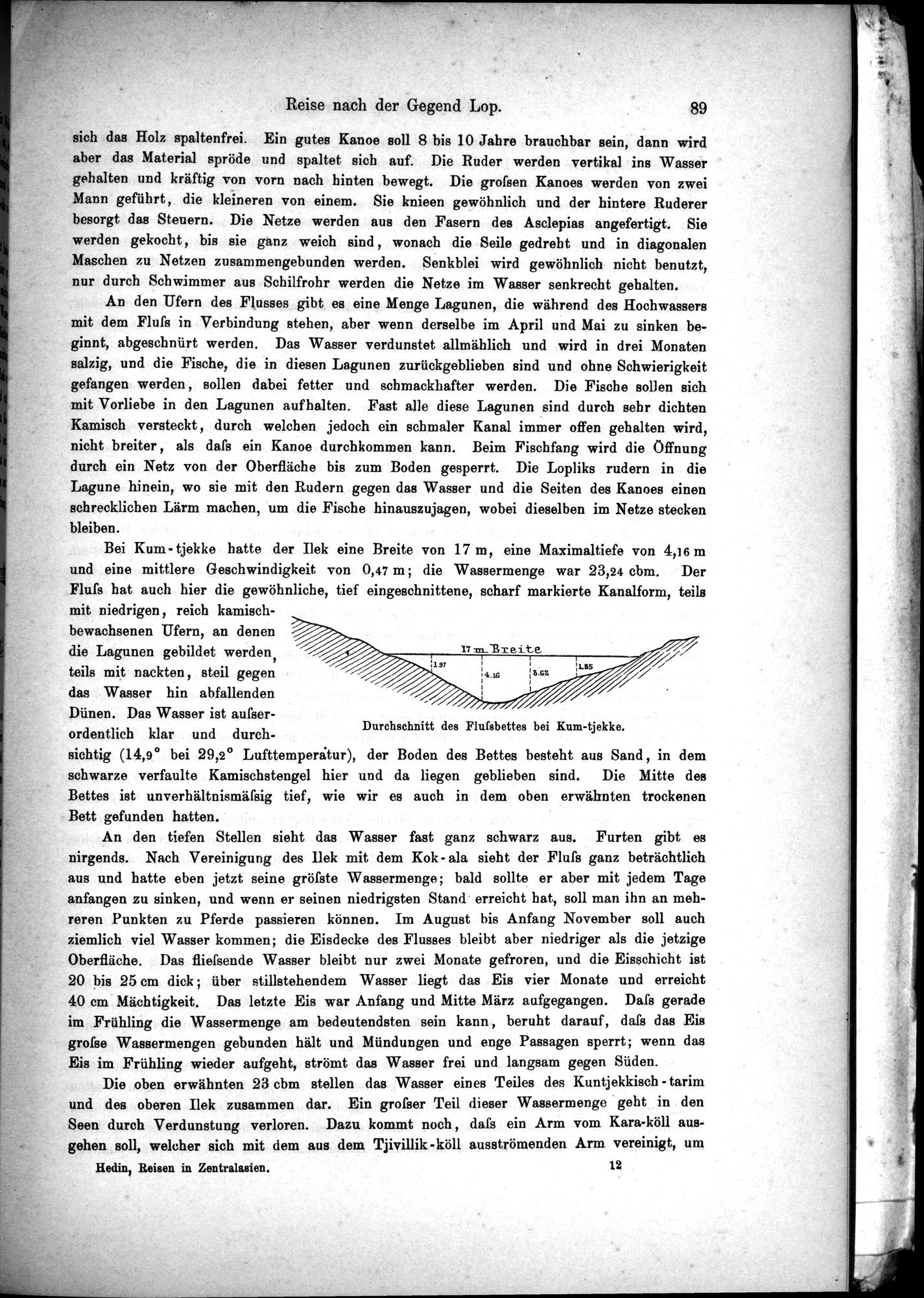 Die Geographische-Wissenschaftlichen Ergebnisse meiner Reisen in Zentralasien, 1894-1897 : vol.1 / Page 101 (Grayscale High Resolution Image)
