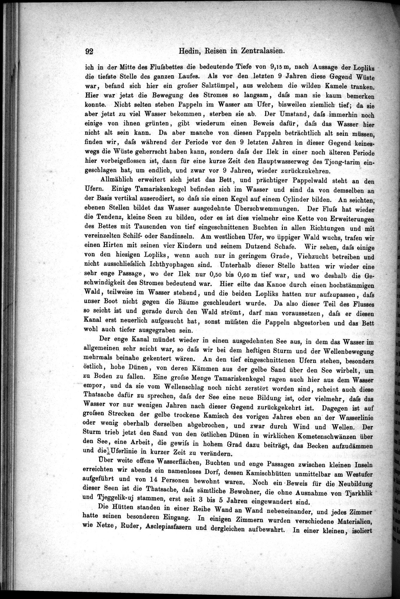 Die Geographische-Wissenschaftlichen Ergebnisse meiner Reisen in Zentralasien, 1894-1897 : vol.1 / Page 104 (Grayscale High Resolution Image)