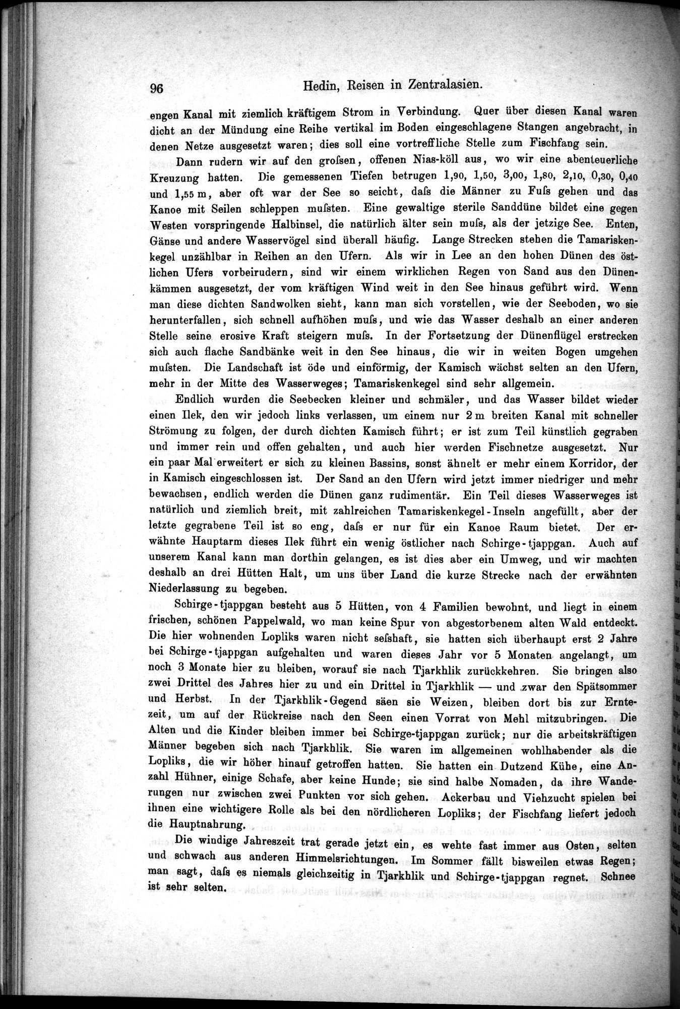 Die Geographische-Wissenschaftlichen Ergebnisse meiner Reisen in Zentralasien, 1894-1897 : vol.1 / Page 108 (Grayscale High Resolution Image)