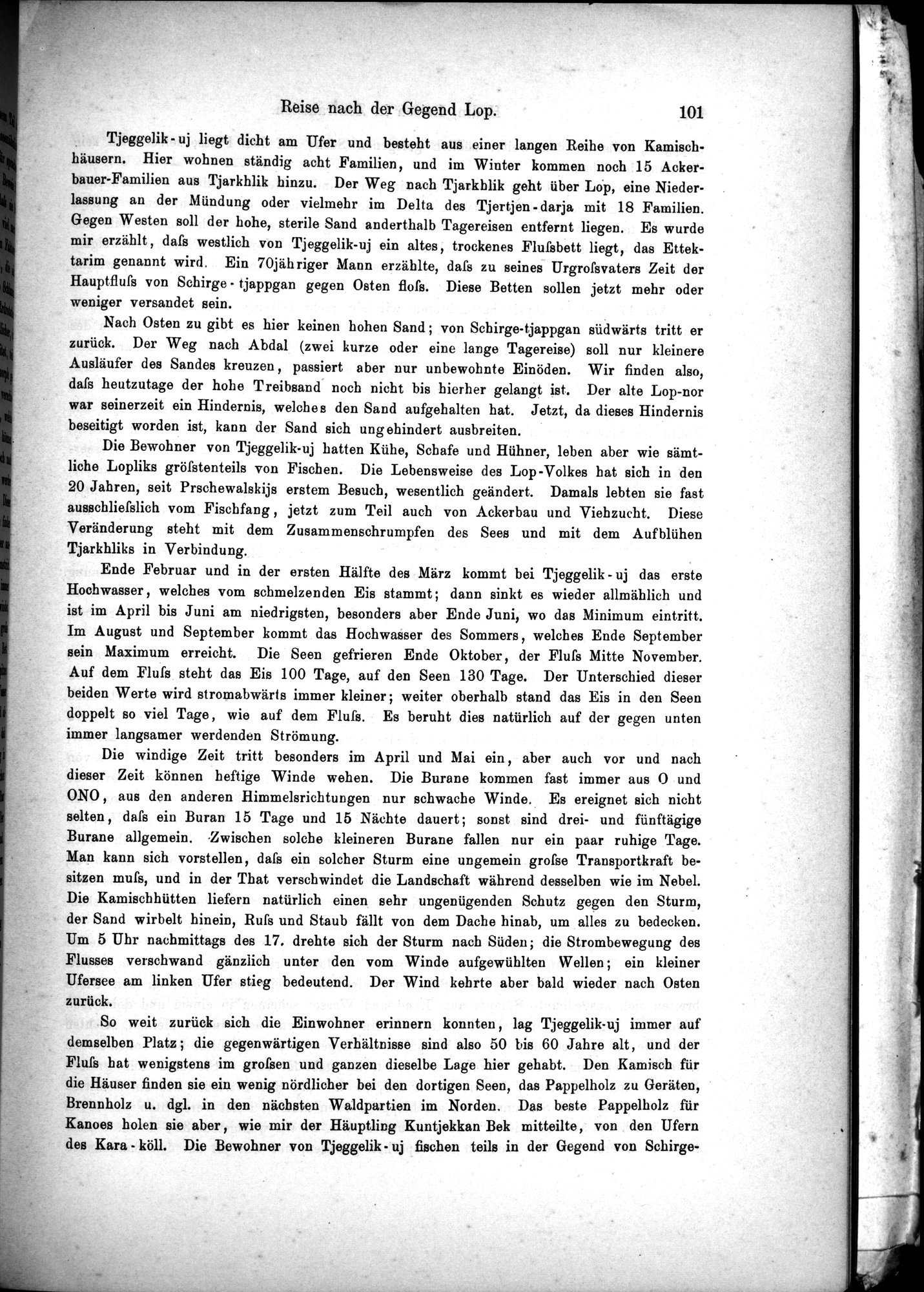 Die Geographische-Wissenschaftlichen Ergebnisse meiner Reisen in Zentralasien, 1894-1897 : vol.1 / Page 113 (Grayscale High Resolution Image)