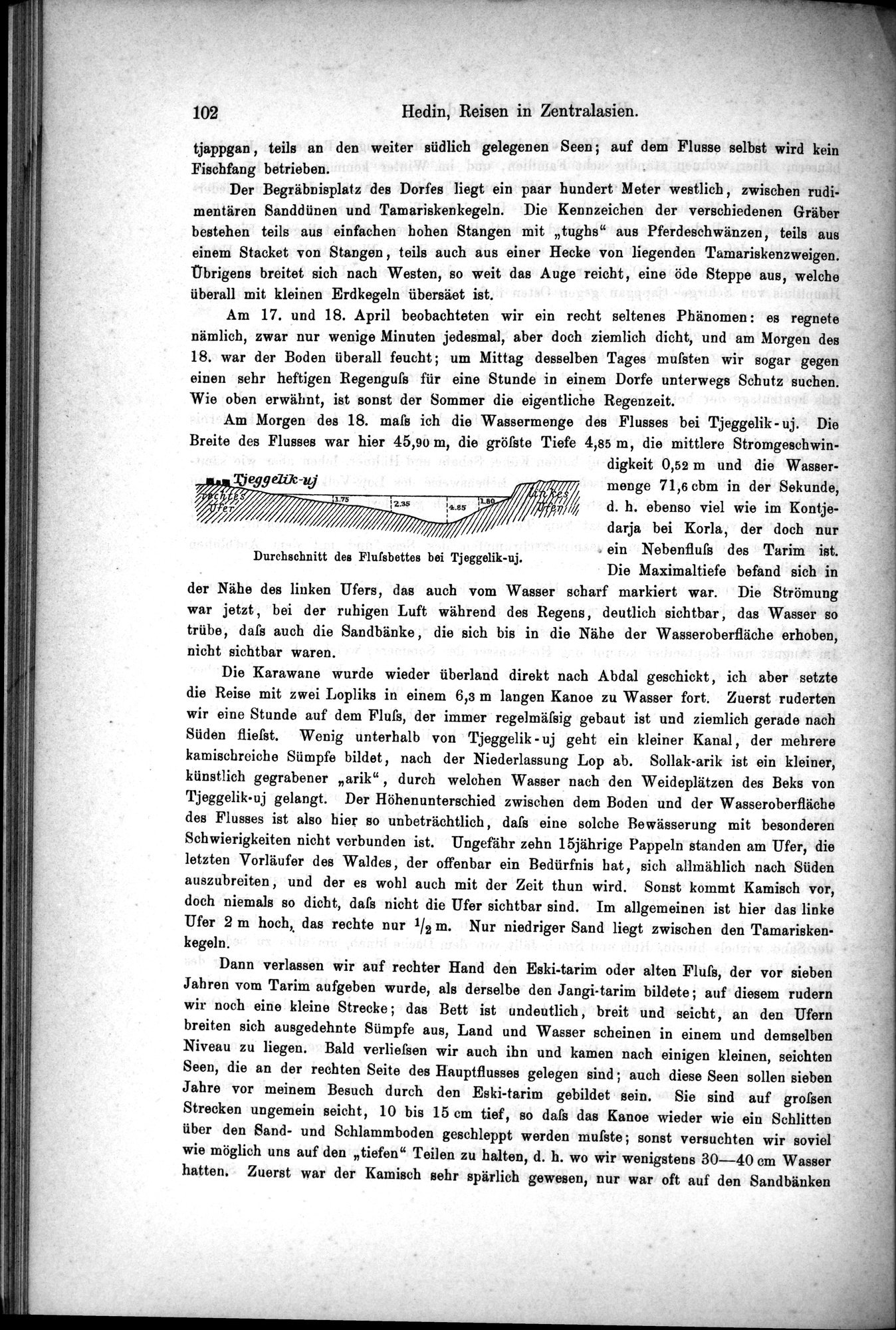 Die Geographische-Wissenschaftlichen Ergebnisse meiner Reisen in Zentralasien, 1894-1897 : vol.1 / Page 114 (Grayscale High Resolution Image)