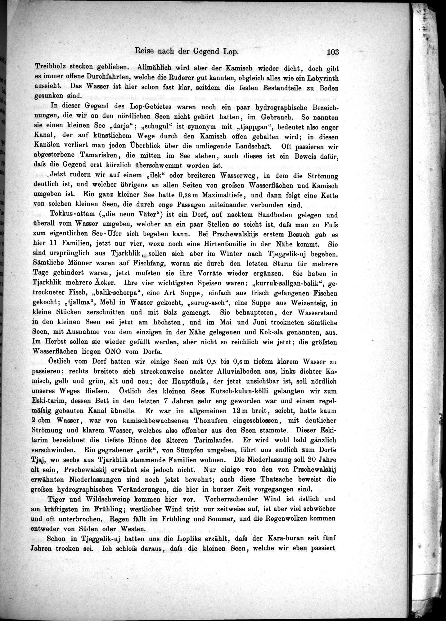 Die Geographische-Wissenschaftlichen Ergebnisse meiner Reisen in Zentralasien, 1894-1897 : vol.1 / Page 115 (Grayscale High Resolution Image)