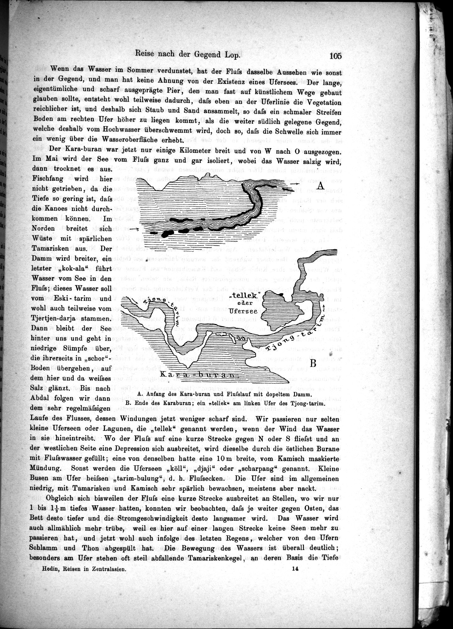 Die Geographische-Wissenschaftlichen Ergebnisse meiner Reisen in Zentralasien, 1894-1897 : vol.1 / Page 117 (Grayscale High Resolution Image)