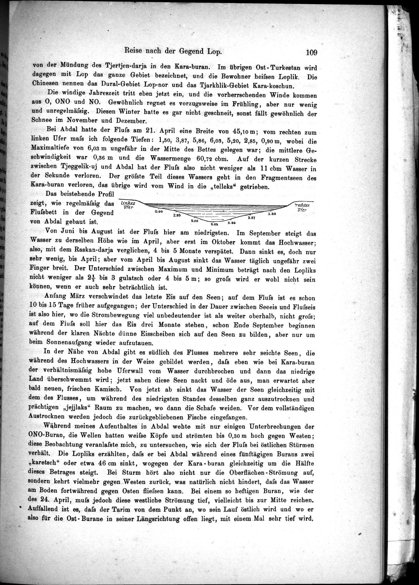 Die Geographische-Wissenschaftlichen Ergebnisse meiner Reisen in Zentralasien, 1894-1897 : vol.1 / Page 121 (Grayscale High Resolution Image)