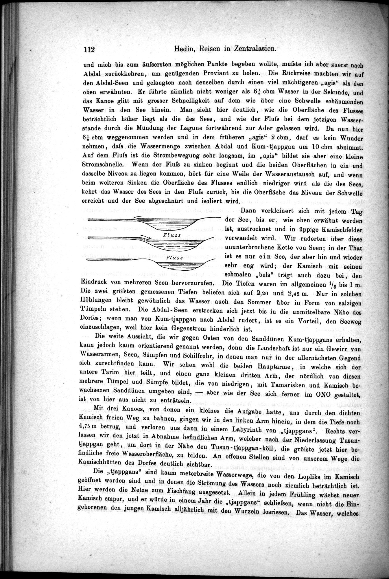Die Geographische-Wissenschaftlichen Ergebnisse meiner Reisen in Zentralasien, 1894-1897 : vol.1 / Page 124 (Grayscale High Resolution Image)