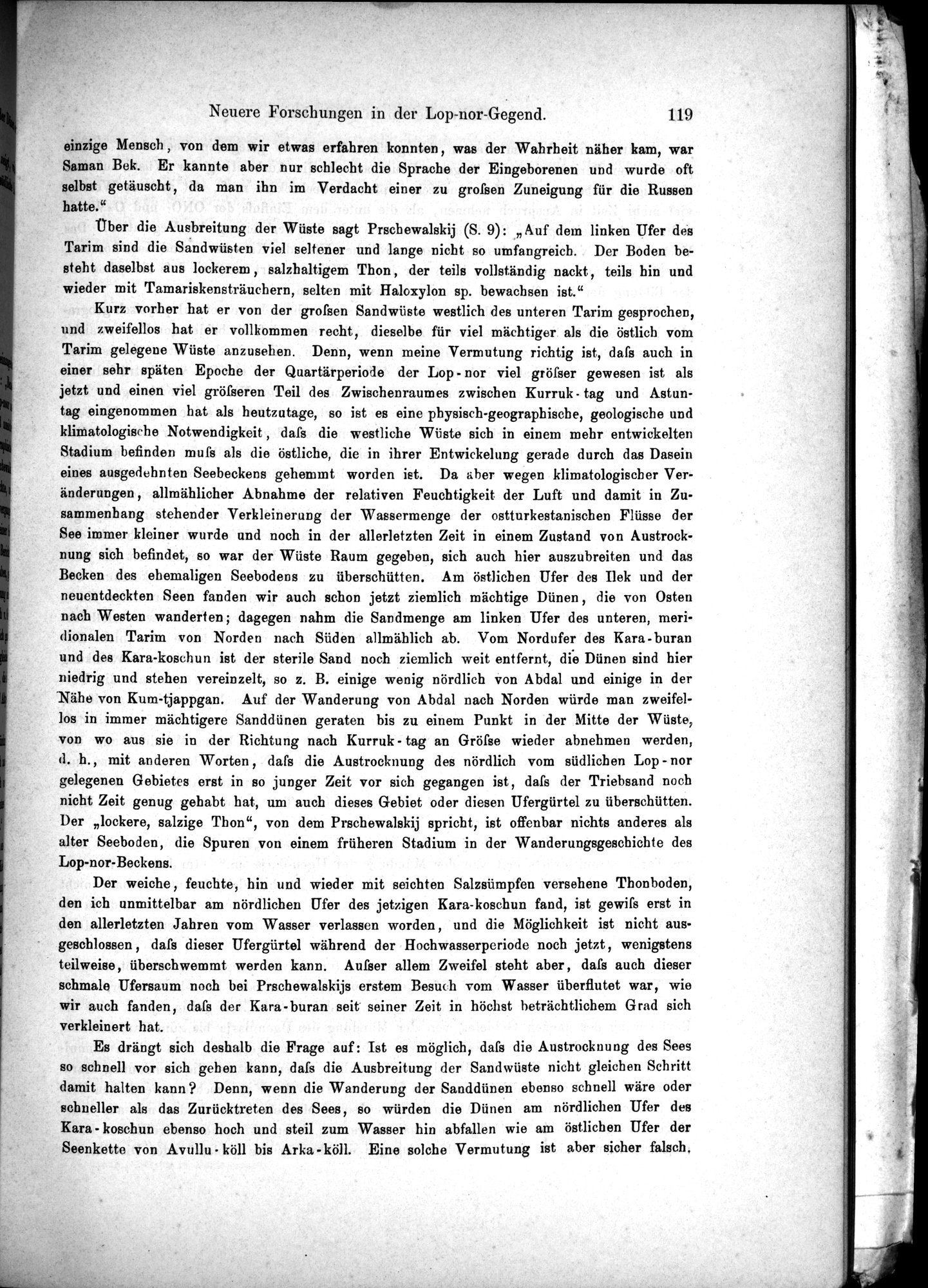 Die Geographische-Wissenschaftlichen Ergebnisse meiner Reisen in Zentralasien, 1894-1897 : vol.1 / Page 131 (Grayscale High Resolution Image)