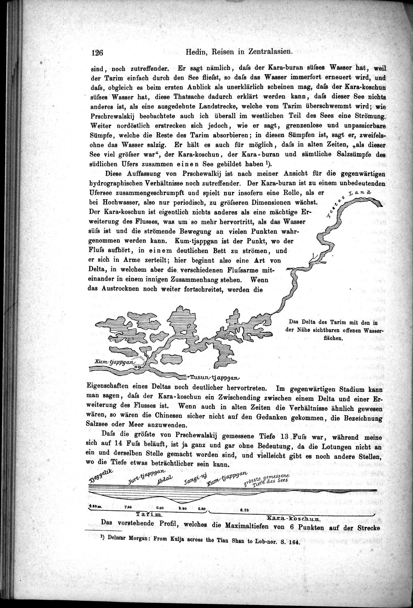 Die Geographische-Wissenschaftlichen Ergebnisse meiner Reisen in Zentralasien, 1894-1897 : vol.1 / Page 138 (Grayscale High Resolution Image)