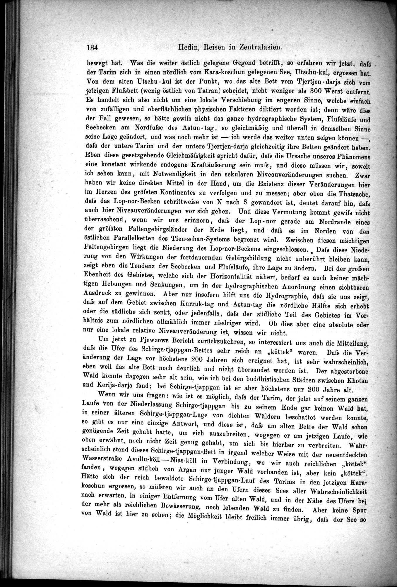 Die Geographische-Wissenschaftlichen Ergebnisse meiner Reisen in Zentralasien, 1894-1897 : vol.1 / Page 146 (Grayscale High Resolution Image)