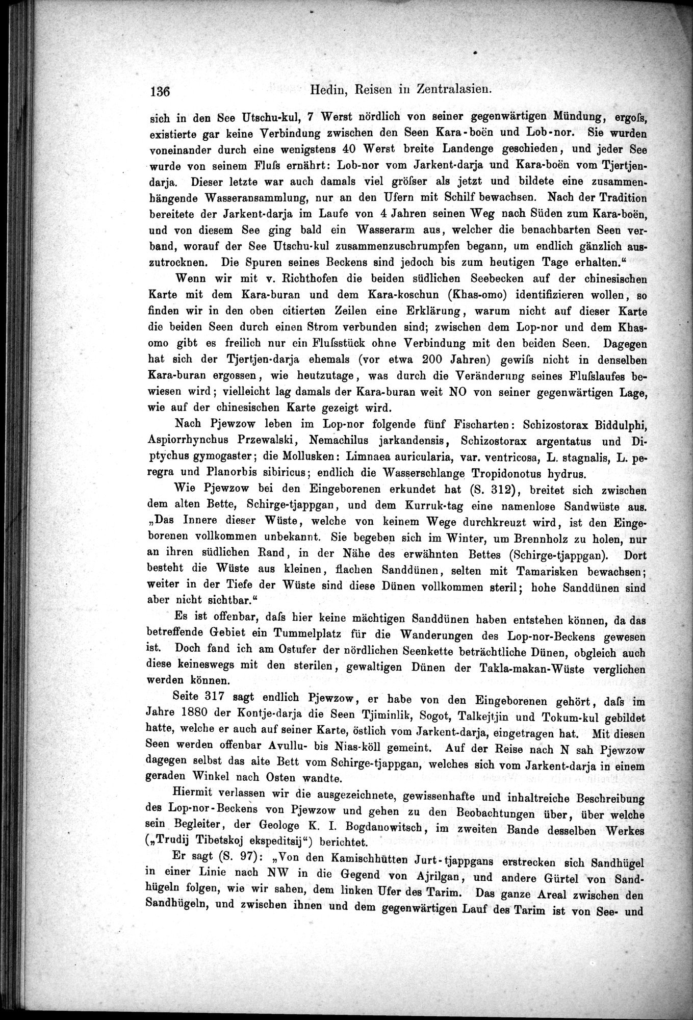 Die Geographische-Wissenschaftlichen Ergebnisse meiner Reisen in Zentralasien, 1894-1897 : vol.1 / Page 148 (Grayscale High Resolution Image)