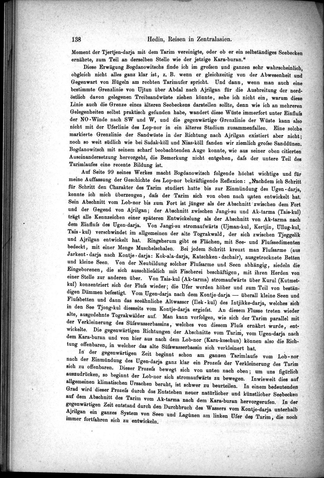 Die Geographische-Wissenschaftlichen Ergebnisse meiner Reisen in Zentralasien, 1894-1897 : vol.1 / Page 150 (Grayscale High Resolution Image)
