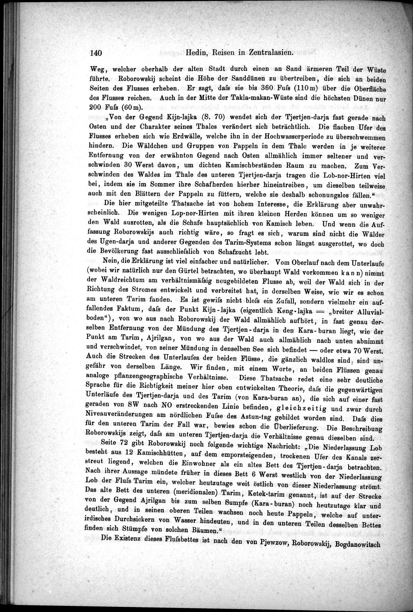 Die Geographische-Wissenschaftlichen Ergebnisse meiner Reisen in Zentralasien, 1894-1897 : vol.1 / Page 152 (Grayscale High Resolution Image)