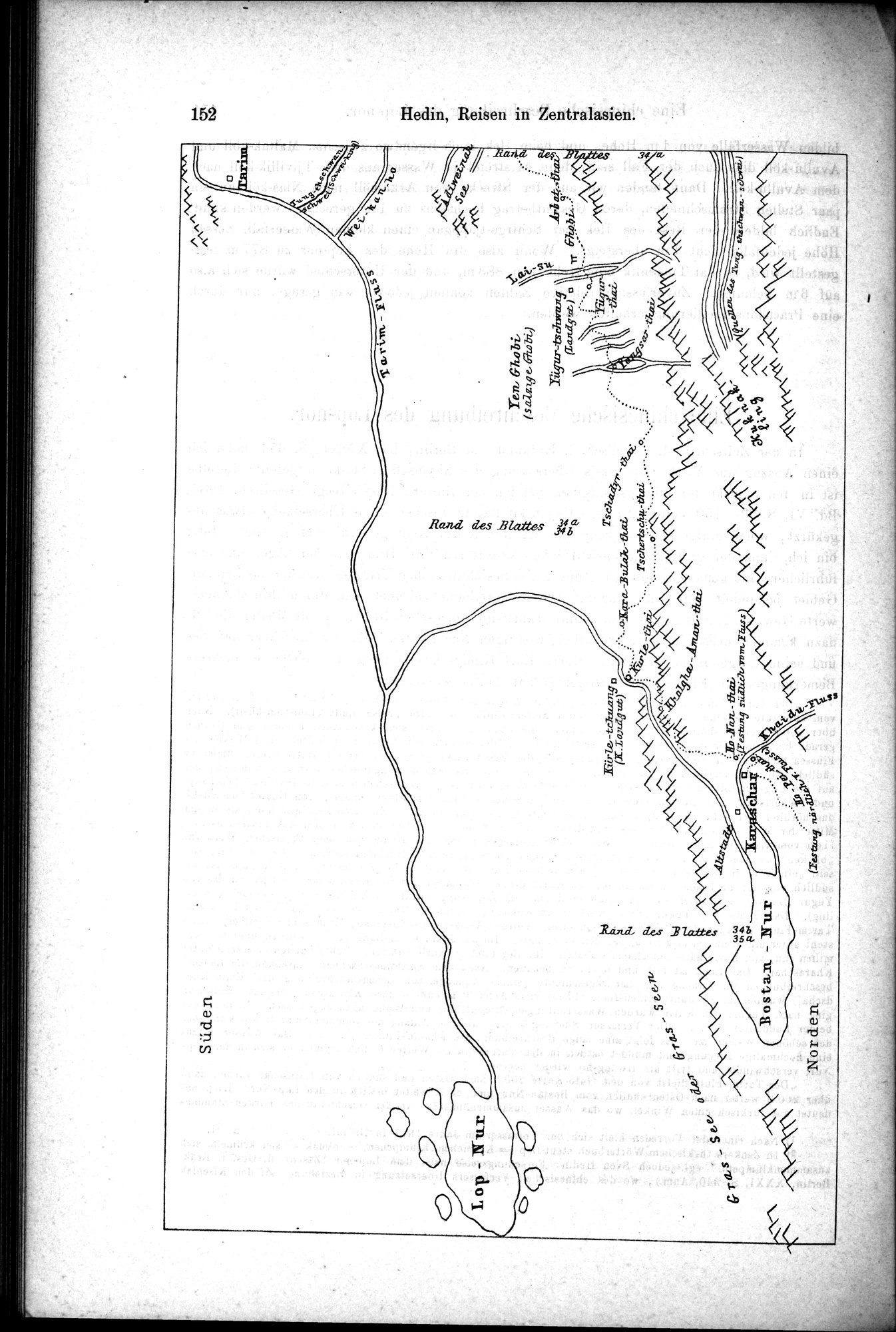 Die Geographische-Wissenschaftlichen Ergebnisse meiner Reisen in Zentralasien, 1894-1897 : vol.1 / Page 164 (Grayscale High Resolution Image)