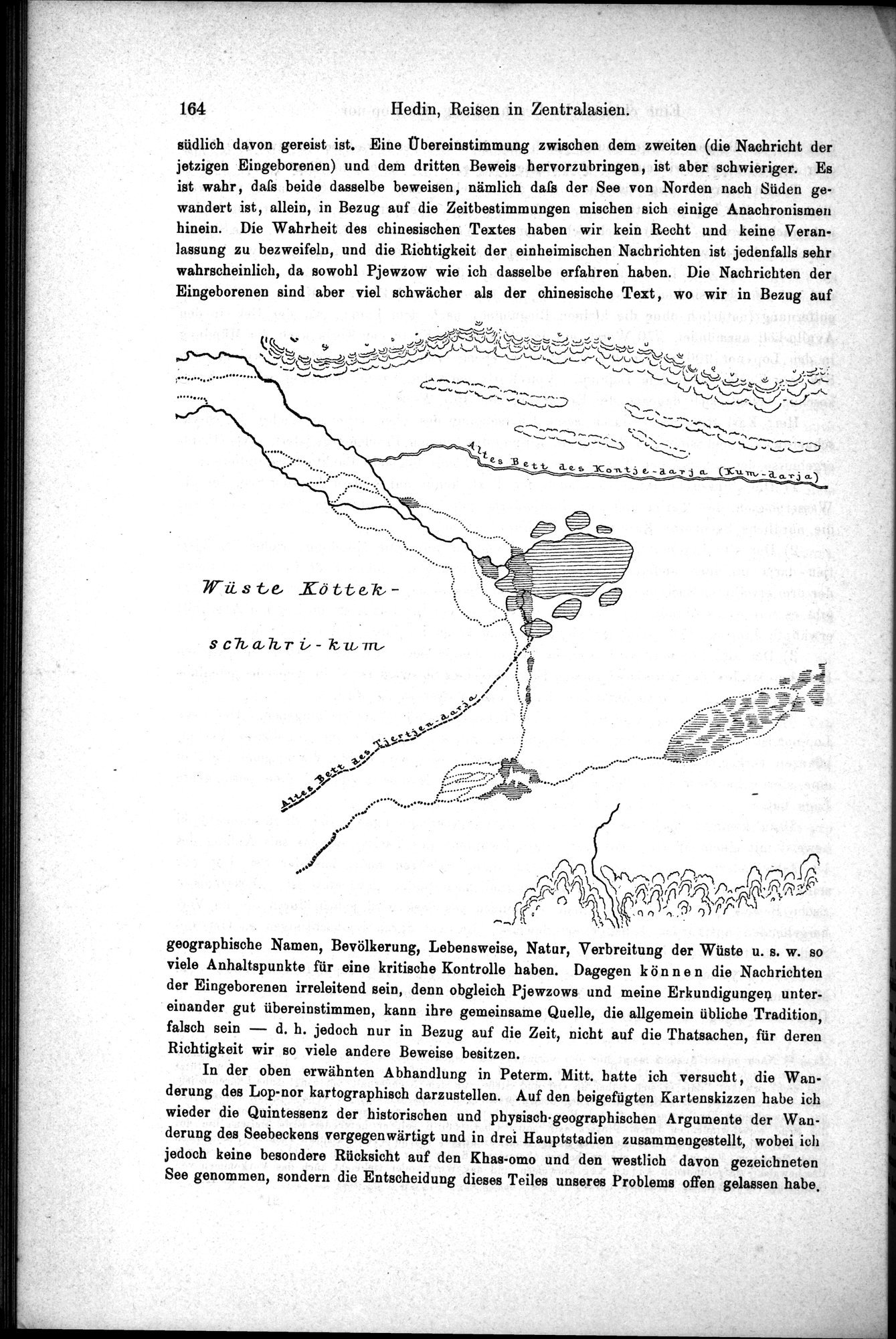 Die Geographische-Wissenschaftlichen Ergebnisse meiner Reisen in Zentralasien, 1894-1897 : vol.1 / Page 176 (Grayscale High Resolution Image)