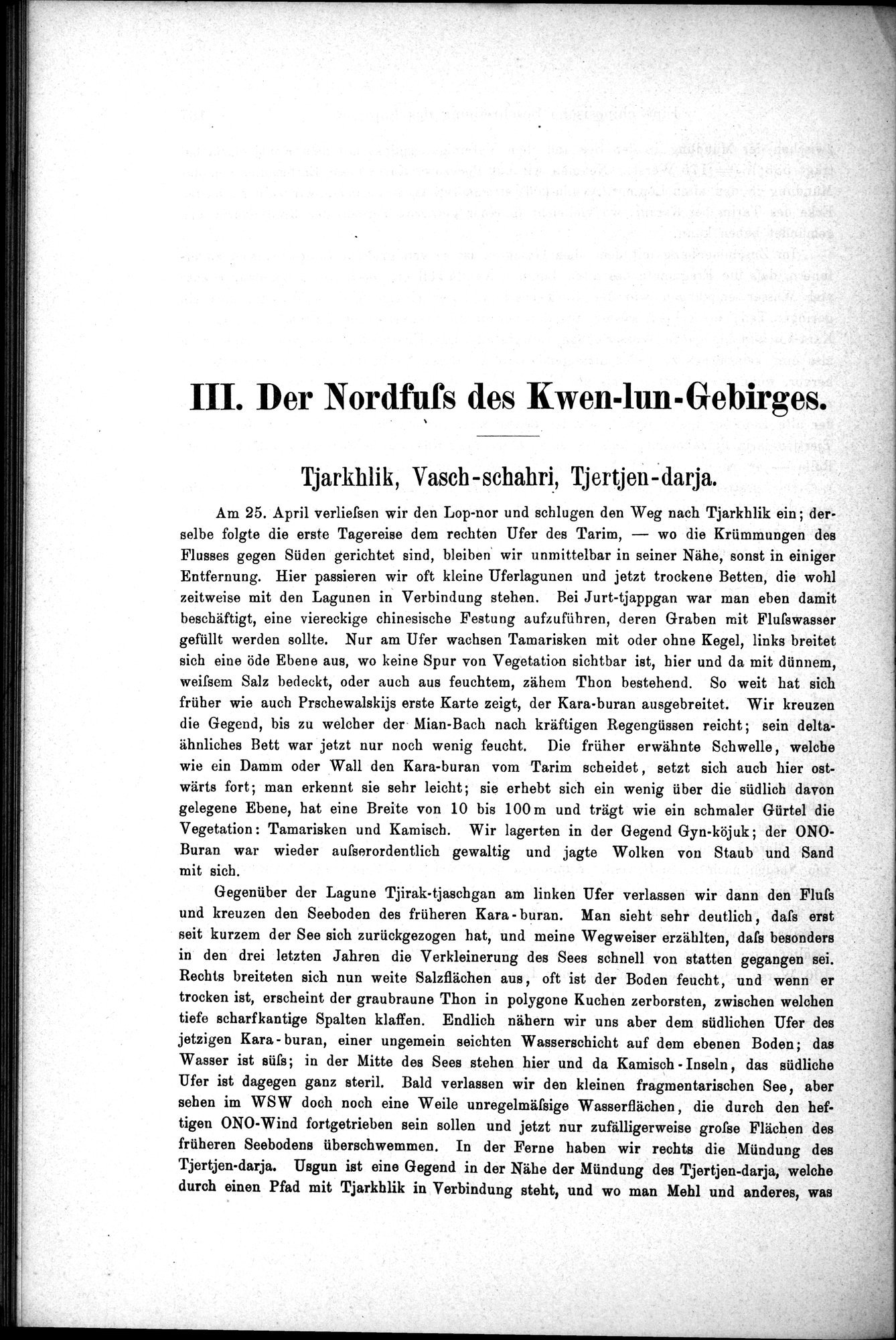 Die Geographische-Wissenschaftlichen Ergebnisse meiner Reisen in Zentralasien, 1894-1897 : vol.1 / Page 180 (Grayscale High Resolution Image)