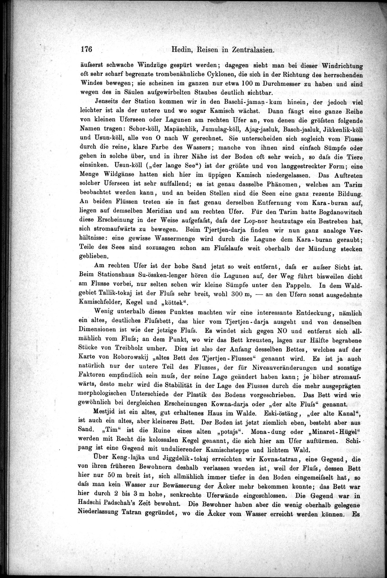 Die Geographische-Wissenschaftlichen Ergebnisse meiner Reisen in Zentralasien, 1894-1897 : vol.1 / Page 188 (Grayscale High Resolution Image)