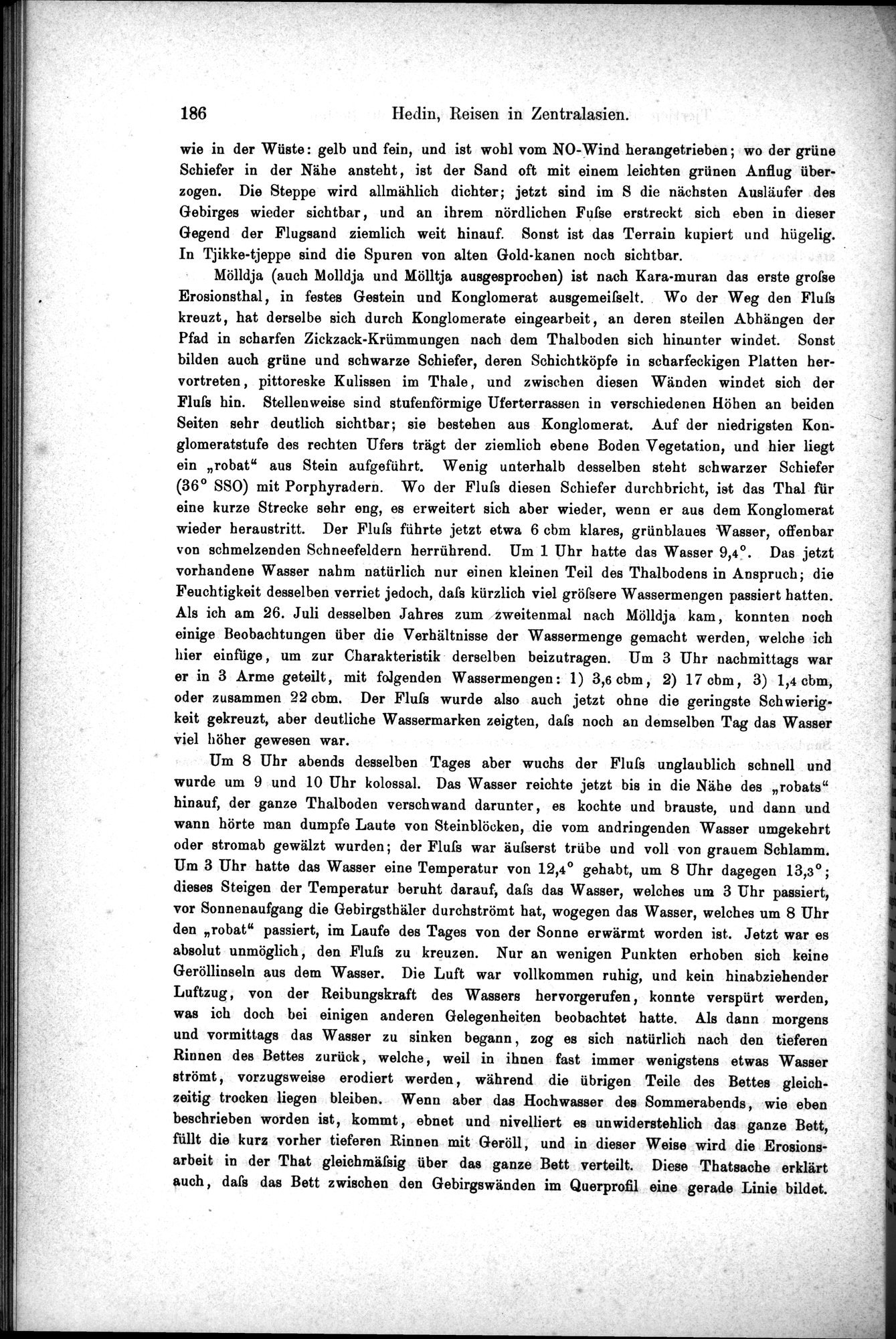 Die Geographische-Wissenschaftlichen Ergebnisse meiner Reisen in Zentralasien, 1894-1897 : vol.1 / 198 ページ（白黒高解像度画像）