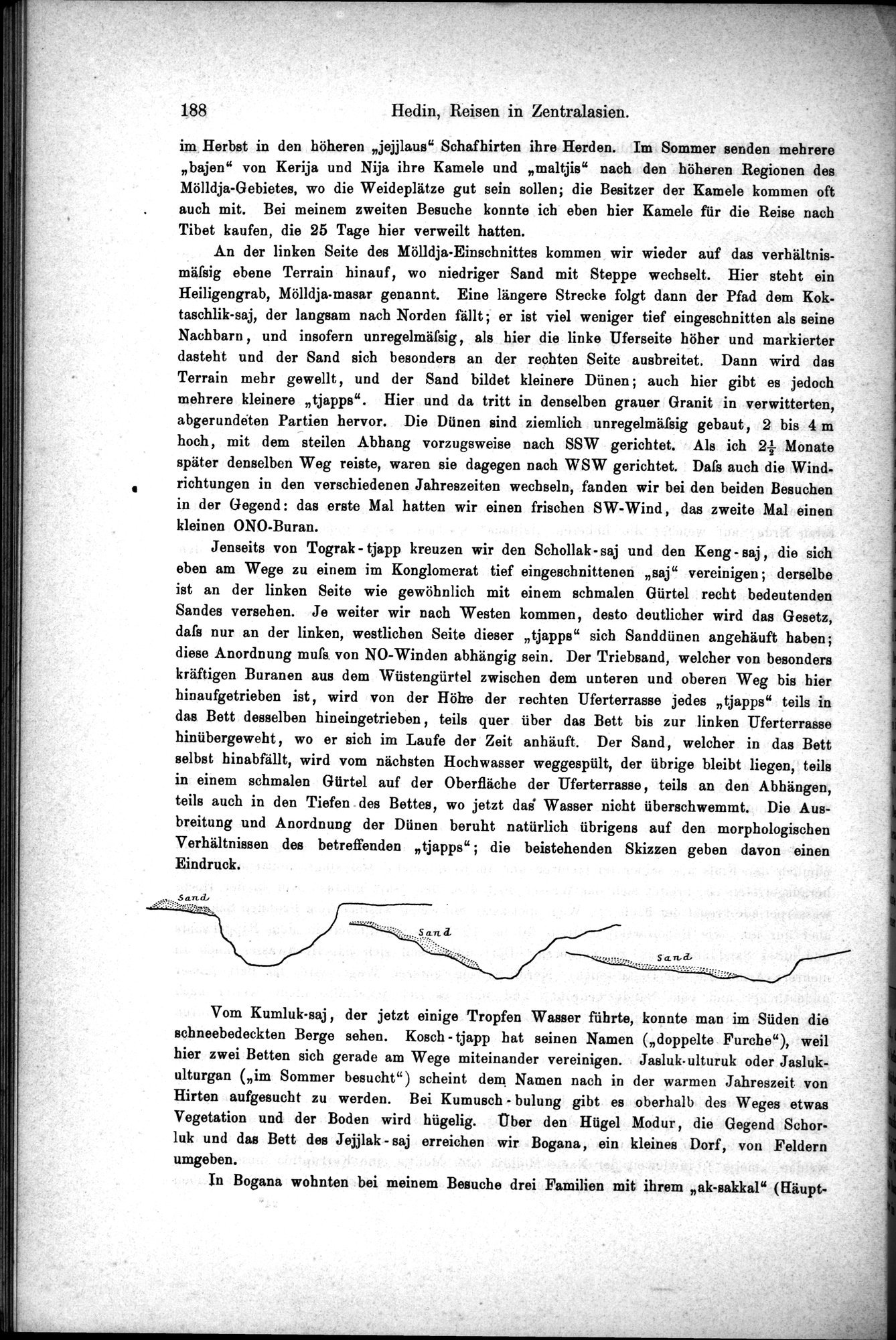 Die Geographische-Wissenschaftlichen Ergebnisse meiner Reisen in Zentralasien, 1894-1897 : vol.1 / Page 200 (Grayscale High Resolution Image)