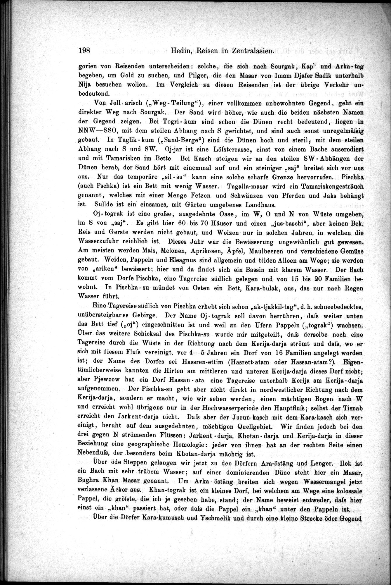 Die Geographische-Wissenschaftlichen Ergebnisse meiner Reisen in Zentralasien, 1894-1897 : vol.1 / Page 210 (Grayscale High Resolution Image)