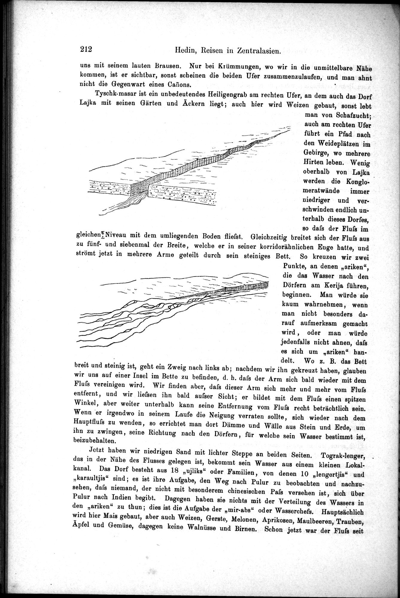 Die Geographische-Wissenschaftlichen Ergebnisse meiner Reisen in Zentralasien, 1894-1897 : vol.1 / Page 224 (Grayscale High Resolution Image)