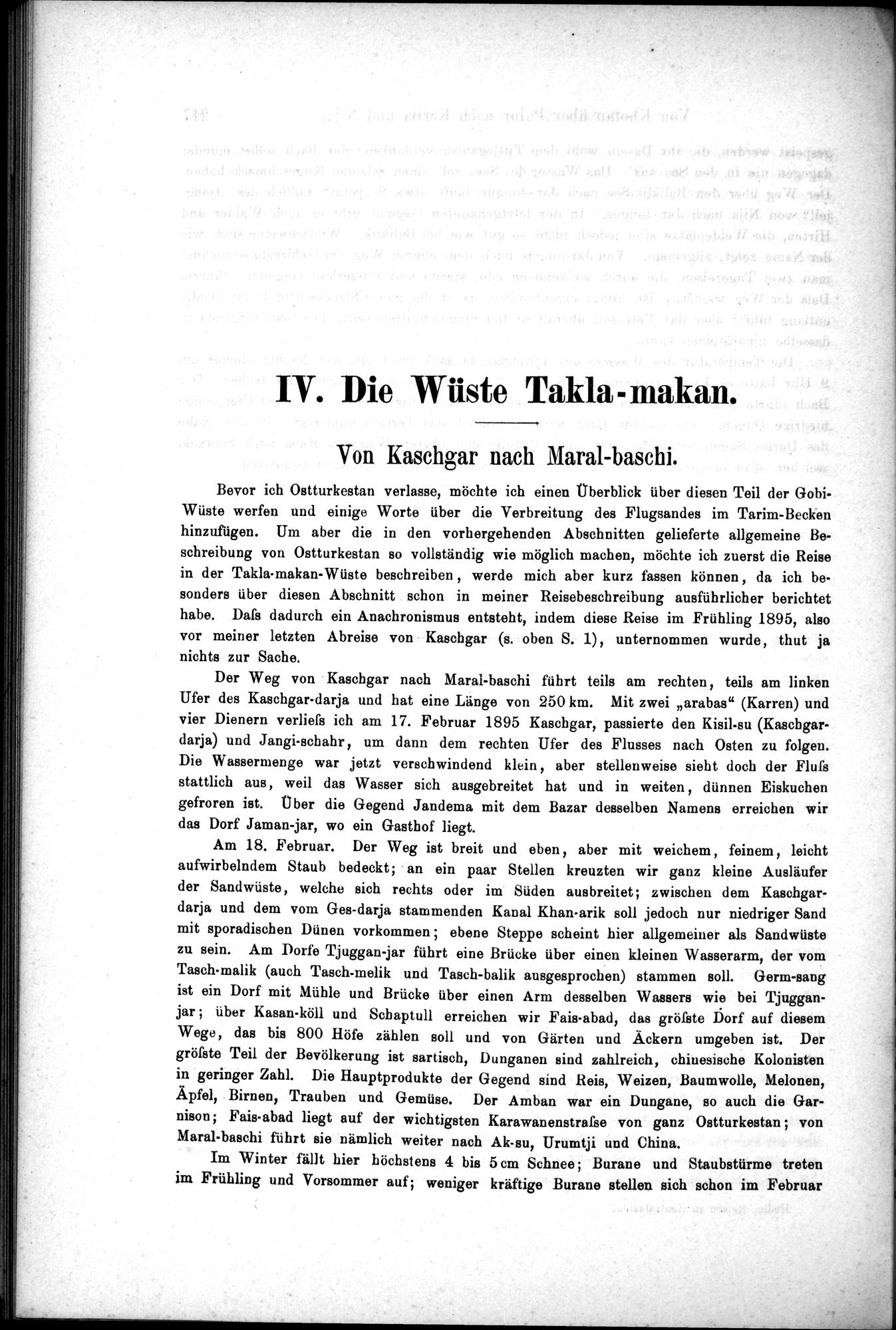 Die Geographische-Wissenschaftlichen Ergebnisse meiner Reisen in Zentralasien, 1894-1897 : vol.1 / Page 230 (Grayscale High Resolution Image)