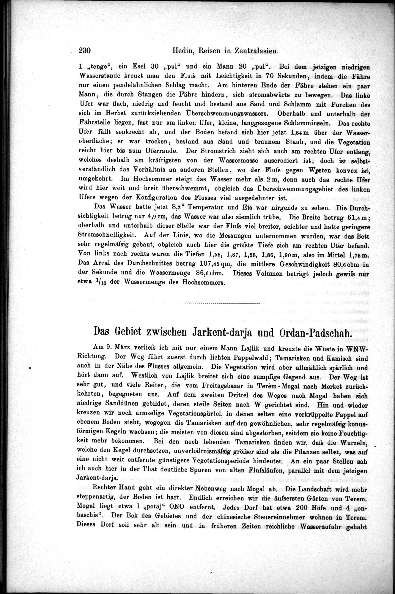 Die Geographische-Wissenschaftlichen Ergebnisse meiner Reisen in Zentralasien, 1894-1897 : vol.1 / 242 ページ（白黒高解像度画像）