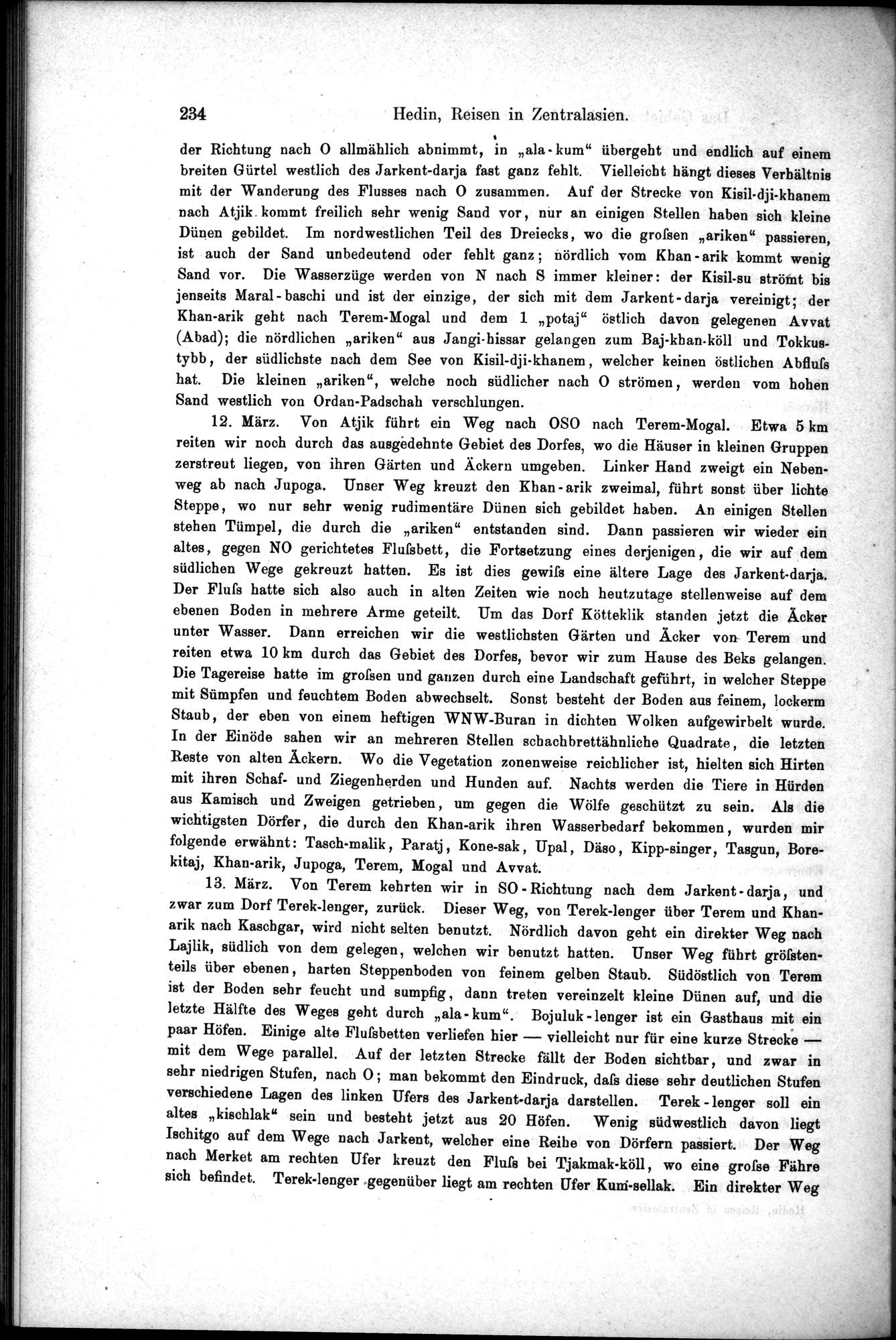 Die Geographische-Wissenschaftlichen Ergebnisse meiner Reisen in Zentralasien, 1894-1897 : vol.1 / Page 246 (Grayscale High Resolution Image)