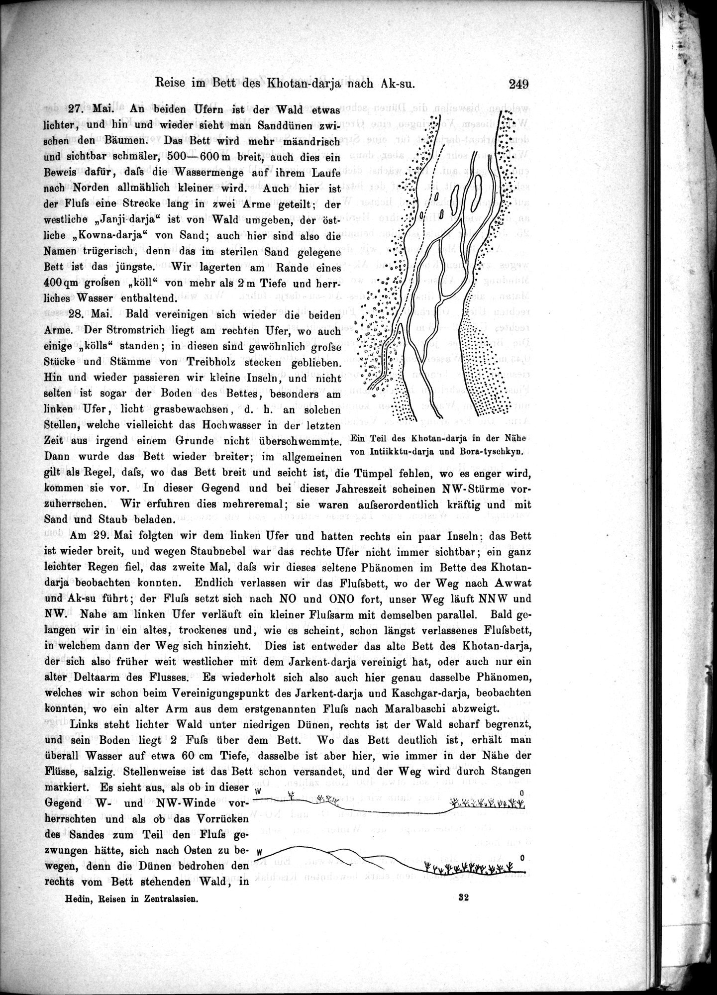Die Geographische-Wissenschaftlichen Ergebnisse meiner Reisen in Zentralasien, 1894-1897 : vol.1 / Page 261 (Grayscale High Resolution Image)