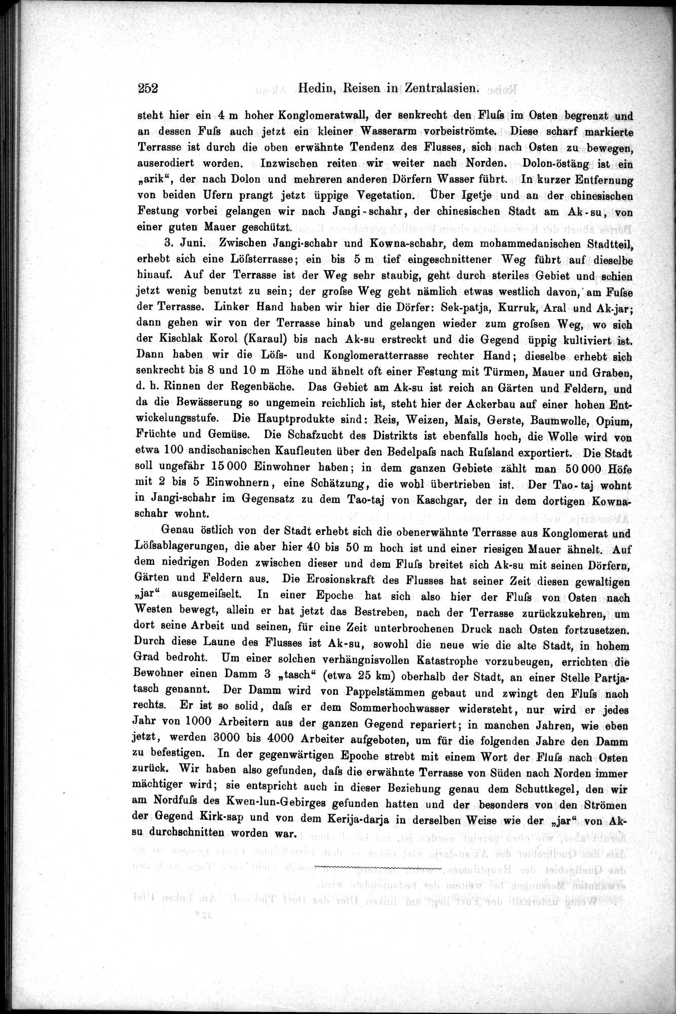Die Geographische-Wissenschaftlichen Ergebnisse meiner Reisen in Zentralasien, 1894-1897 : vol.1 / Page 264 (Grayscale High Resolution Image)