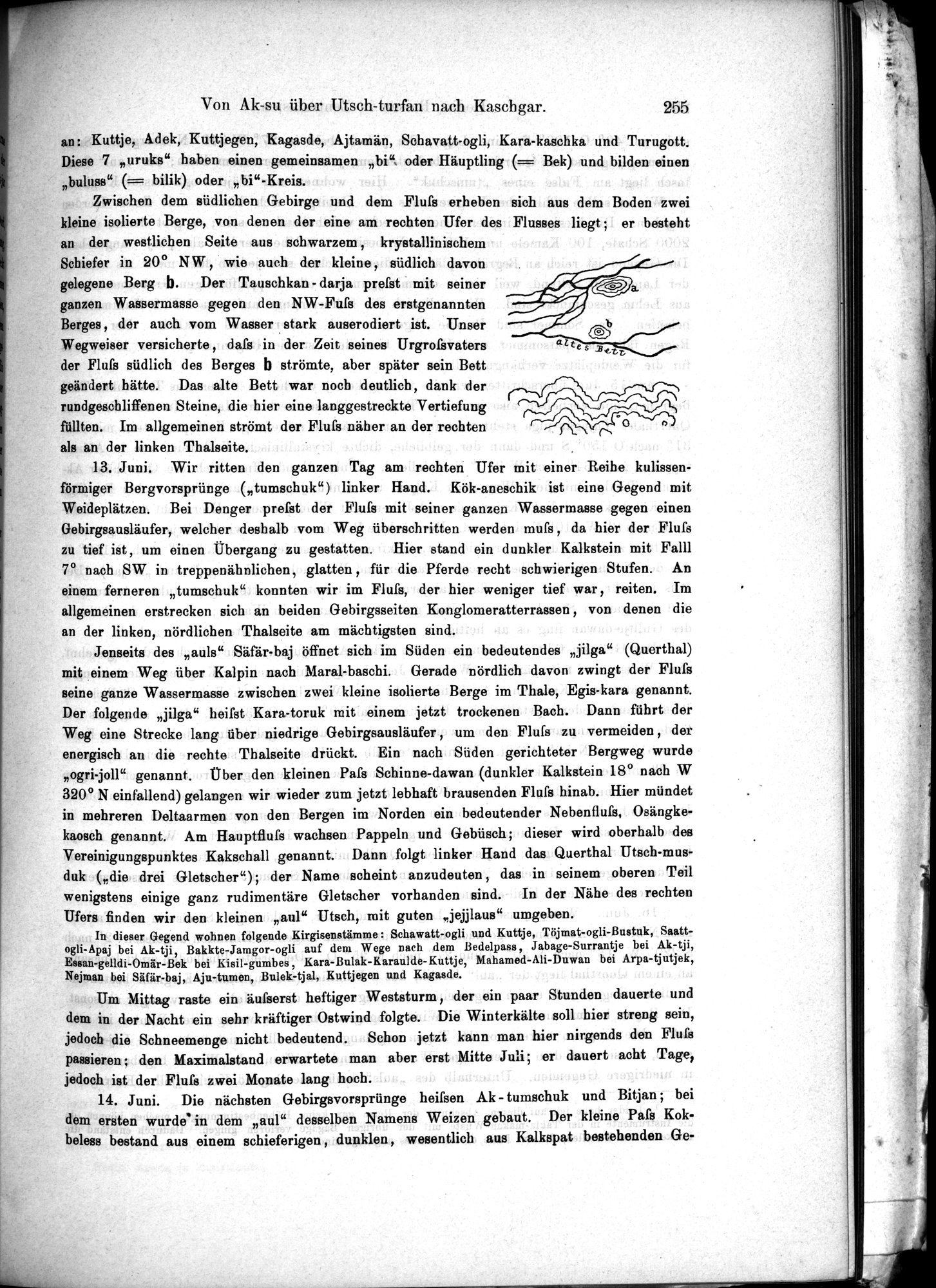 Die Geographische-Wissenschaftlichen Ergebnisse meiner Reisen in Zentralasien, 1894-1897 : vol.1 / Page 267 (Grayscale High Resolution Image)