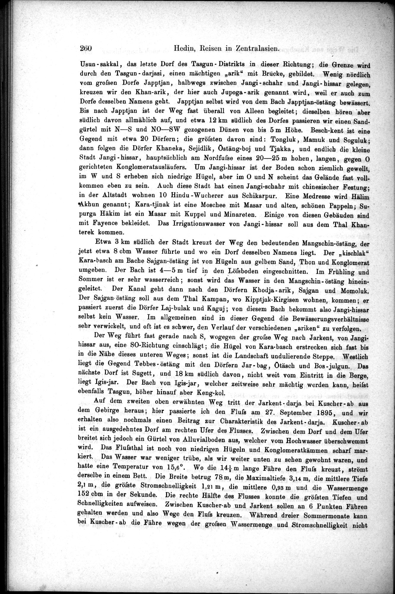 Die Geographische-Wissenschaftlichen Ergebnisse meiner Reisen in Zentralasien, 1894-1897 : vol.1 / Page 272 (Grayscale High Resolution Image)