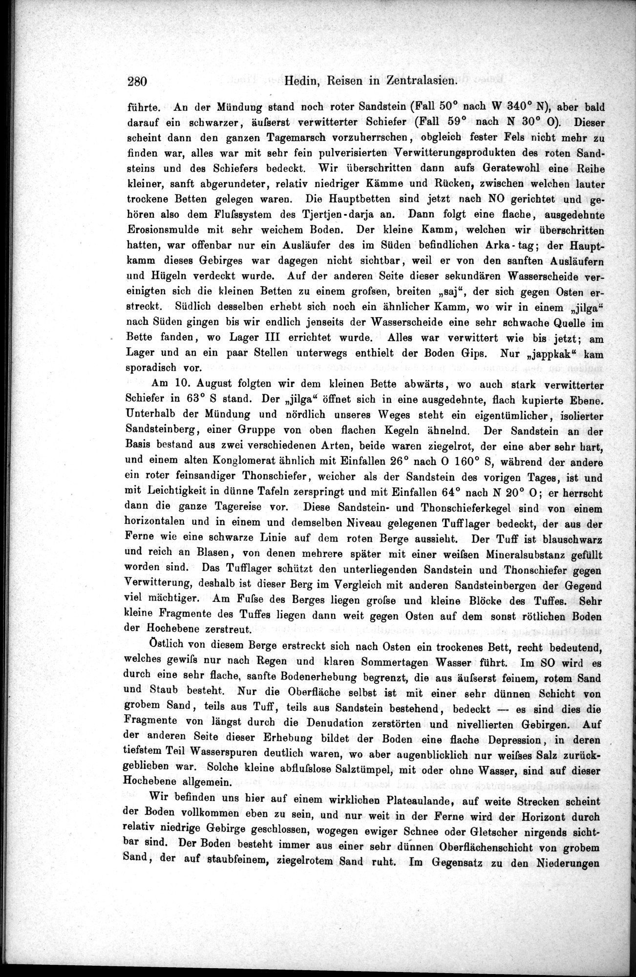 Die Geographische-Wissenschaftlichen Ergebnisse meiner Reisen in Zentralasien, 1894-1897 : vol.1 / 292 ページ（白黒高解像度画像）