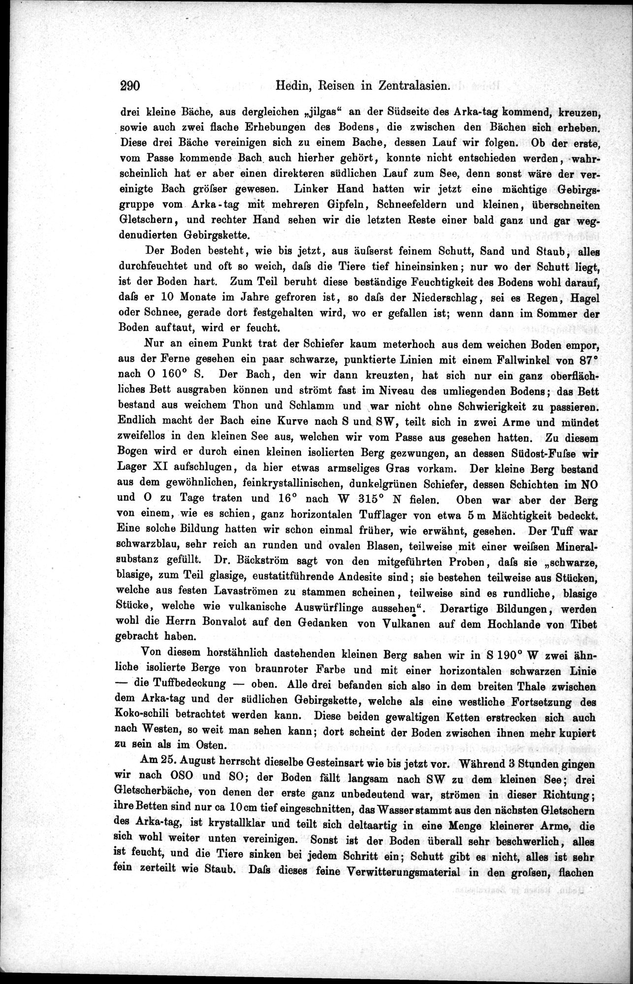 Die Geographische-Wissenschaftlichen Ergebnisse meiner Reisen in Zentralasien, 1894-1897 : vol.1 / Page 302 (Grayscale High Resolution Image)