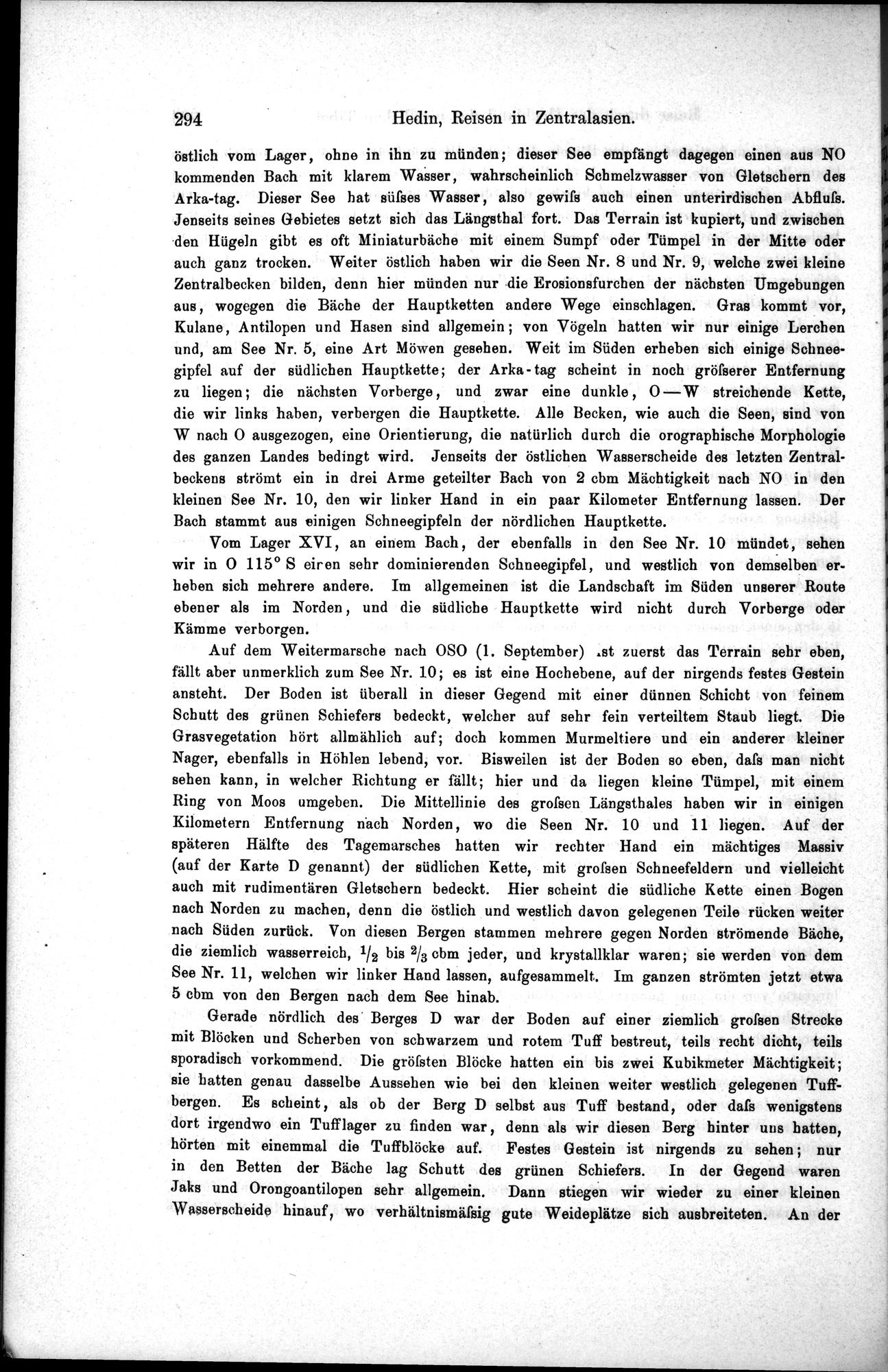 Die Geographische-Wissenschaftlichen Ergebnisse meiner Reisen in Zentralasien, 1894-1897 : vol.1 / 306 ページ（白黒高解像度画像）
