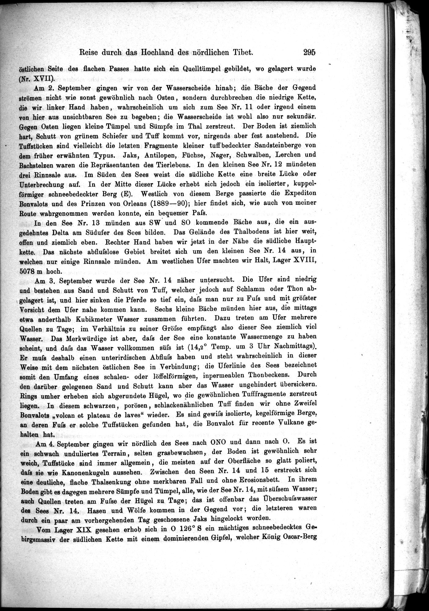 Die Geographische-Wissenschaftlichen Ergebnisse meiner Reisen in Zentralasien, 1894-1897 : vol.1 / 307 ページ（白黒高解像度画像）