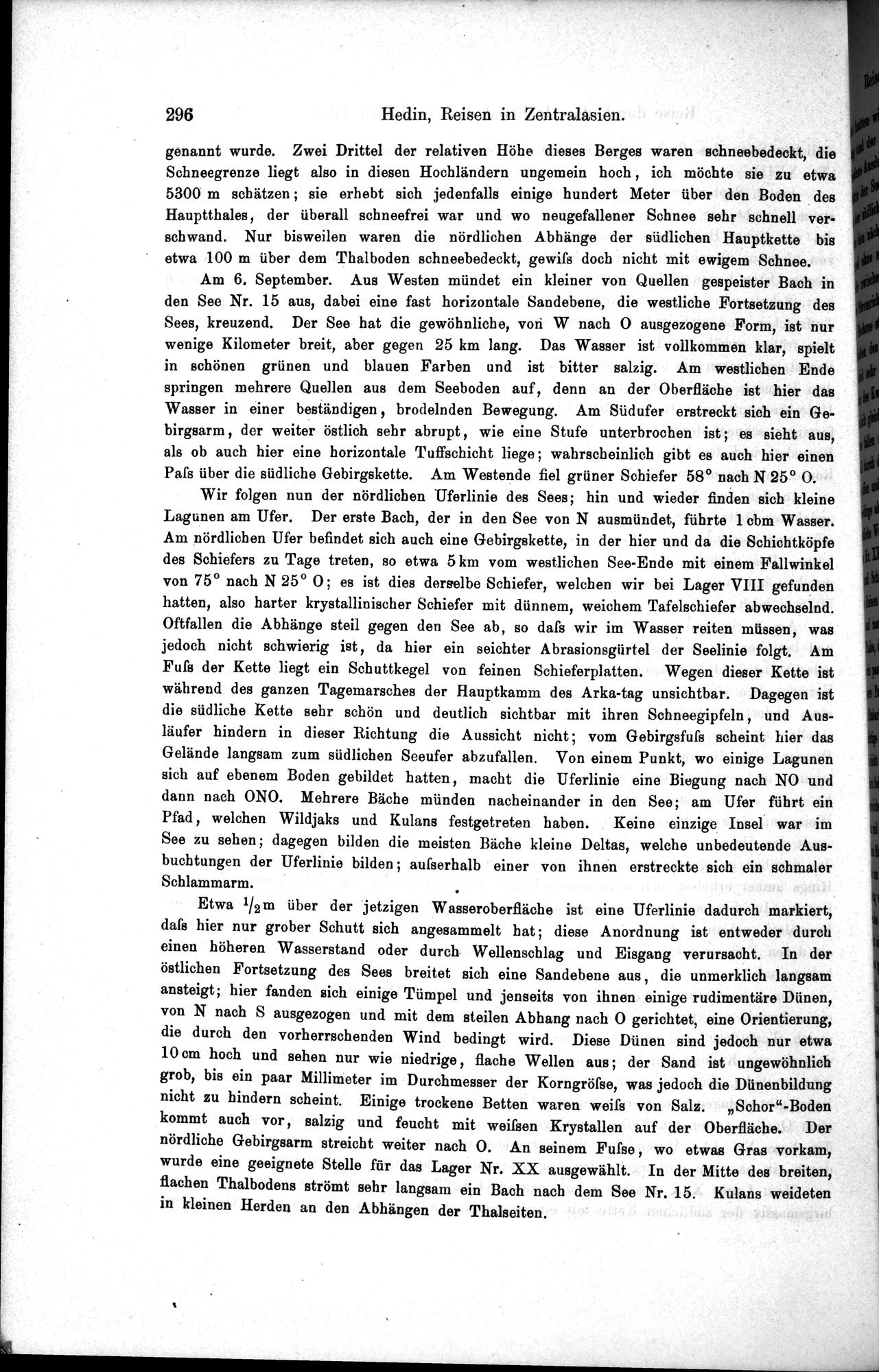 Die Geographische-Wissenschaftlichen Ergebnisse meiner Reisen in Zentralasien, 1894-1897 : vol.1 / Page 308 (Grayscale High Resolution Image)