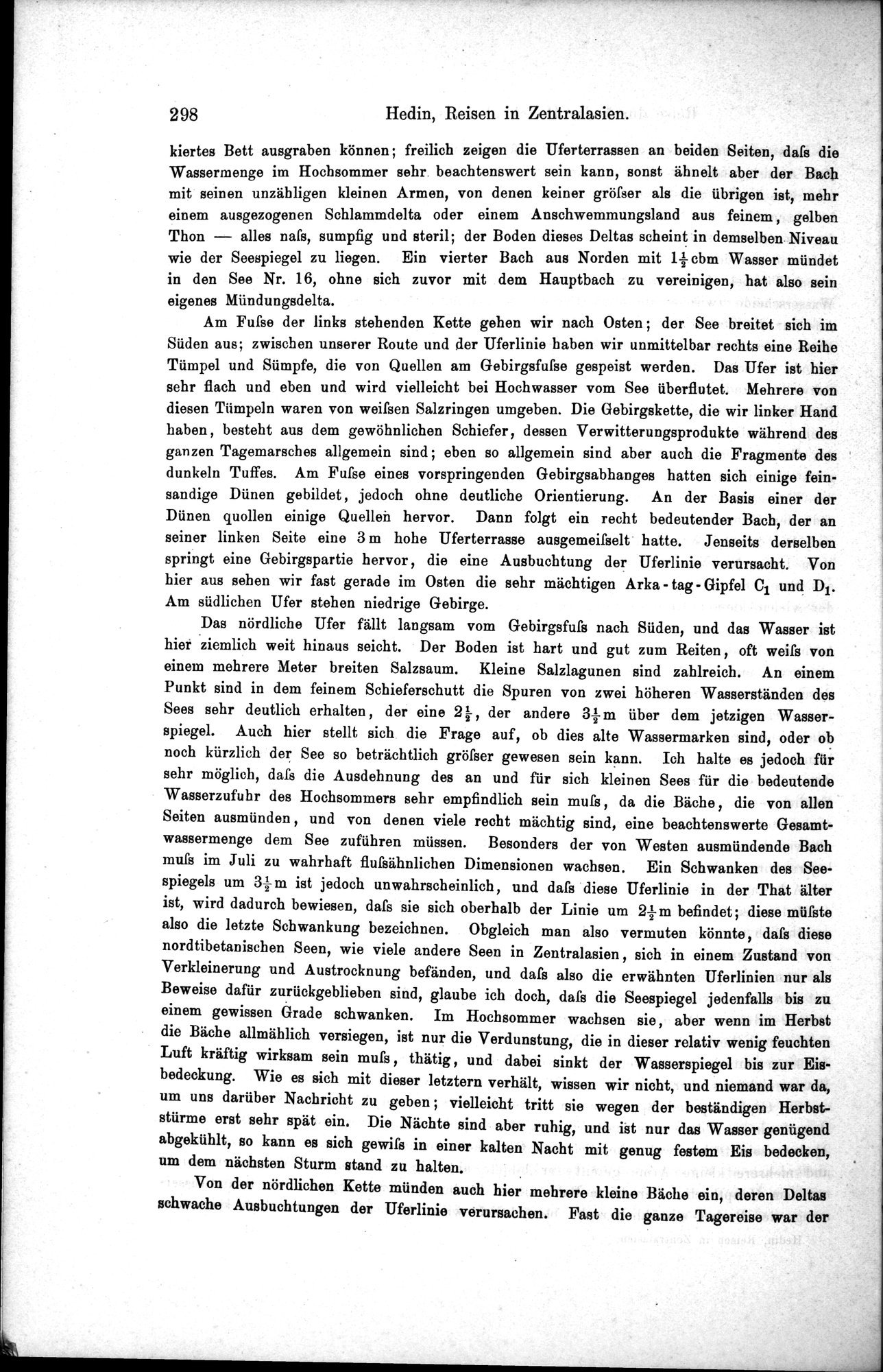 Die Geographische-Wissenschaftlichen Ergebnisse meiner Reisen in Zentralasien, 1894-1897 : vol.1 / 310 ページ（白黒高解像度画像）